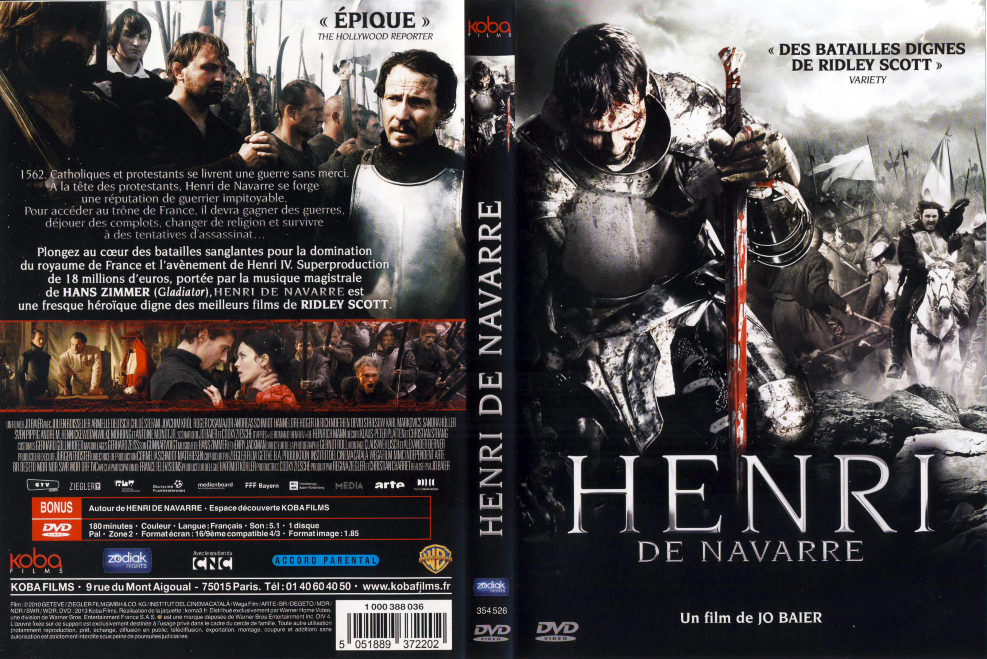 Jaquette DVD Henri de Navarre