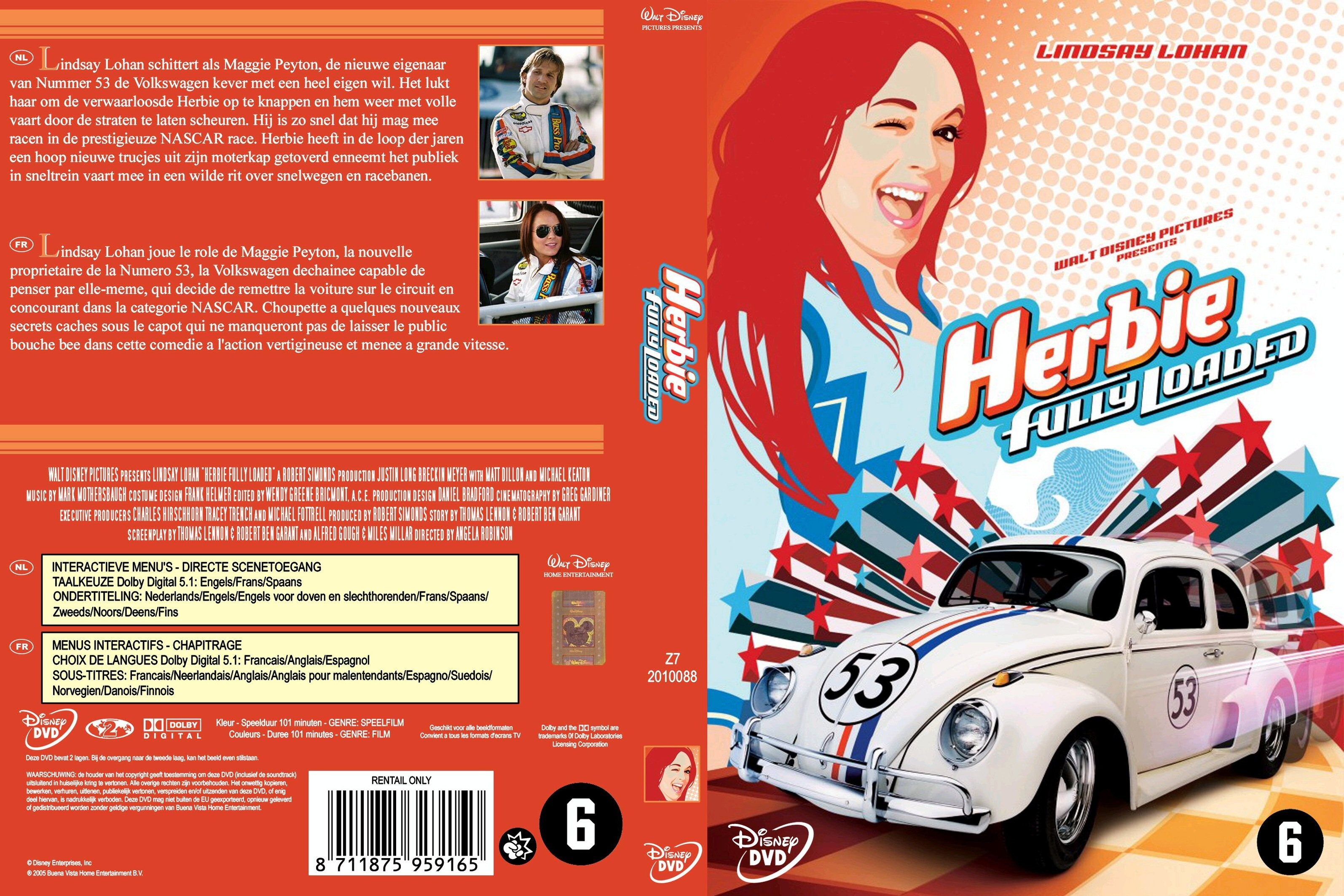 Jaquette DVD Herbie fully loaded
