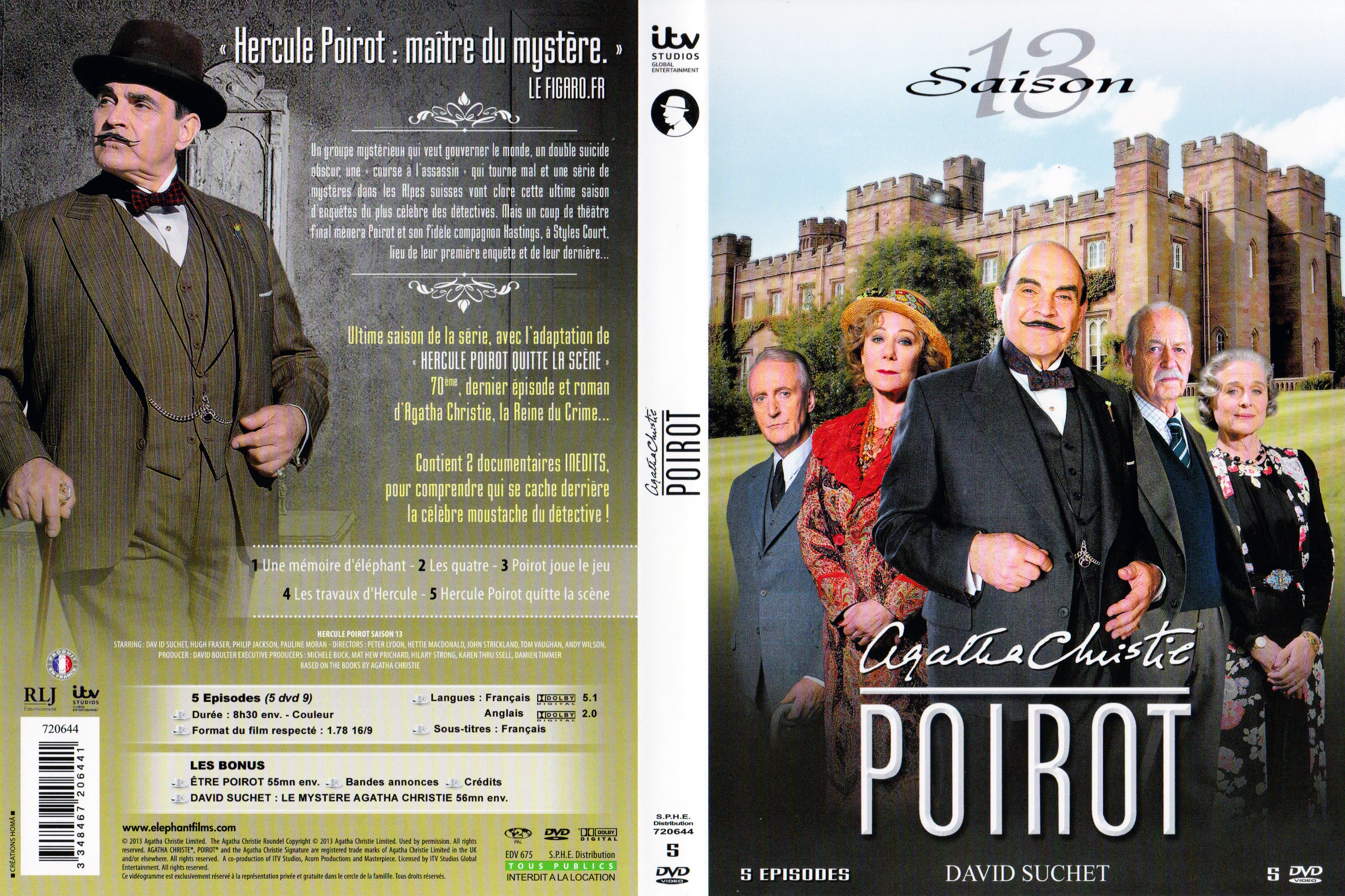 Jaquette DVD Hercule Poirot Saison 13
