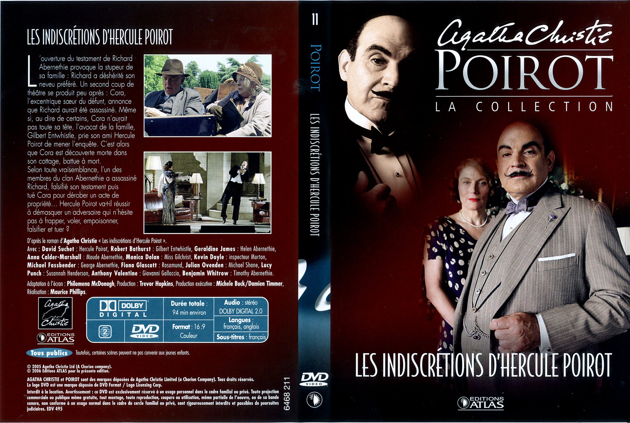 Jaquette DVD Hercule Poirot vol 11