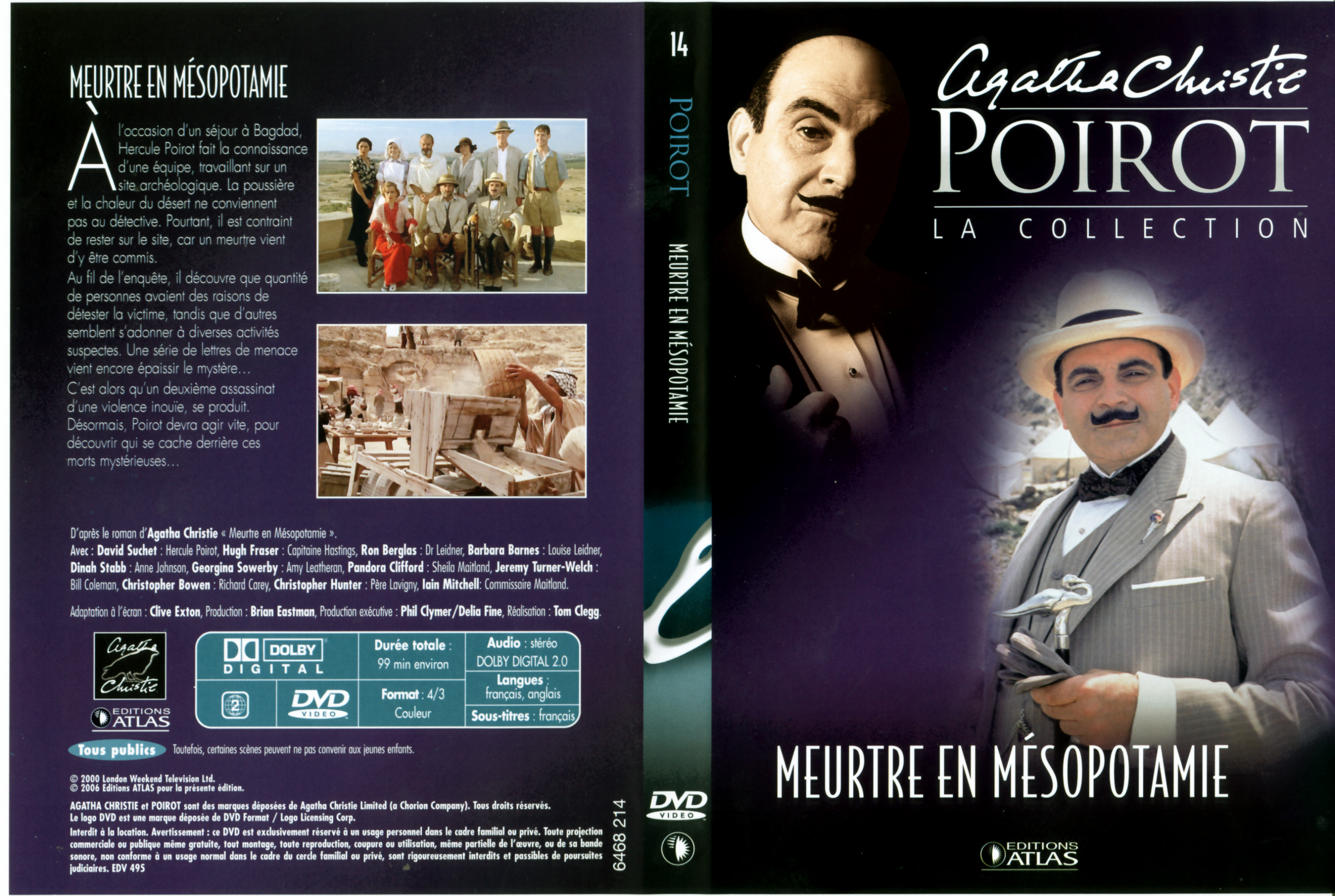 Jaquette DVD Hercule Poirot vol 14