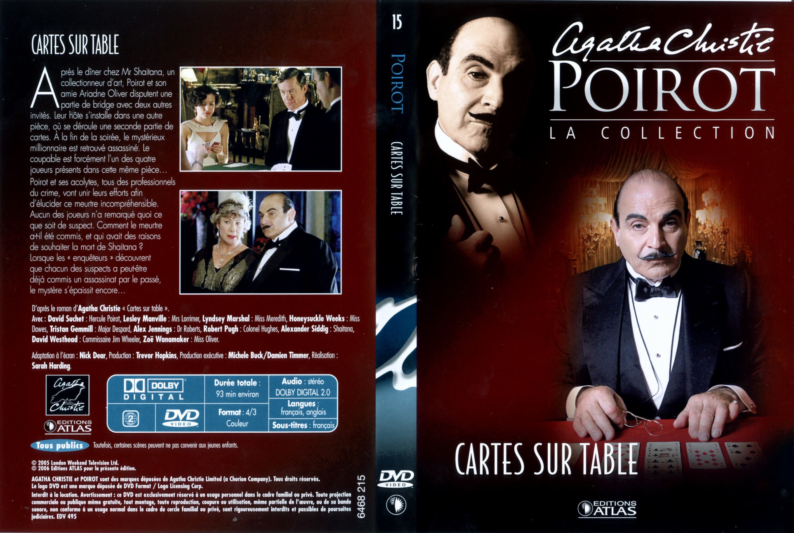 Jaquette DVD Hercule Poirot vol 15
