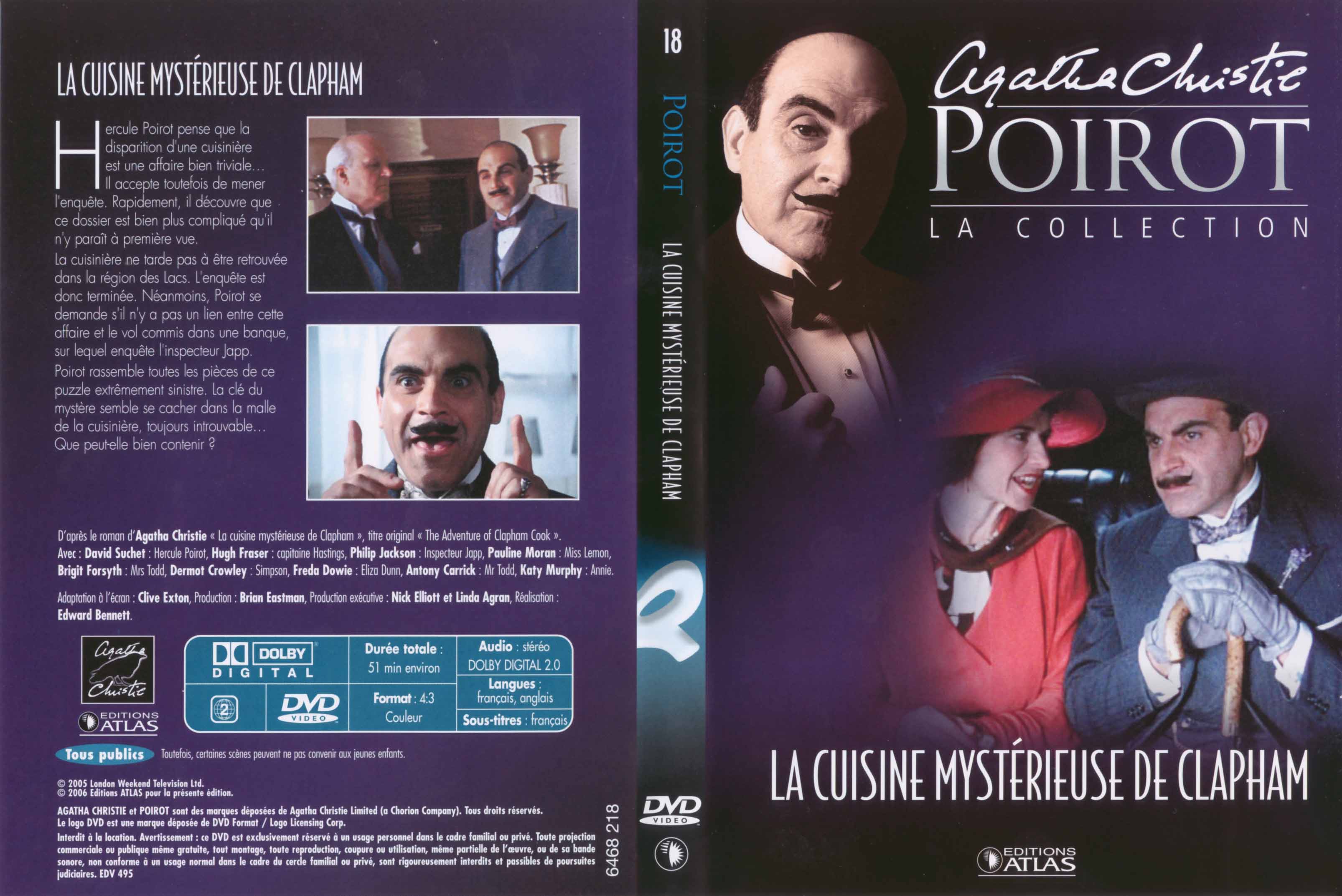 Jaquette DVD Hercule Poirot vol 18