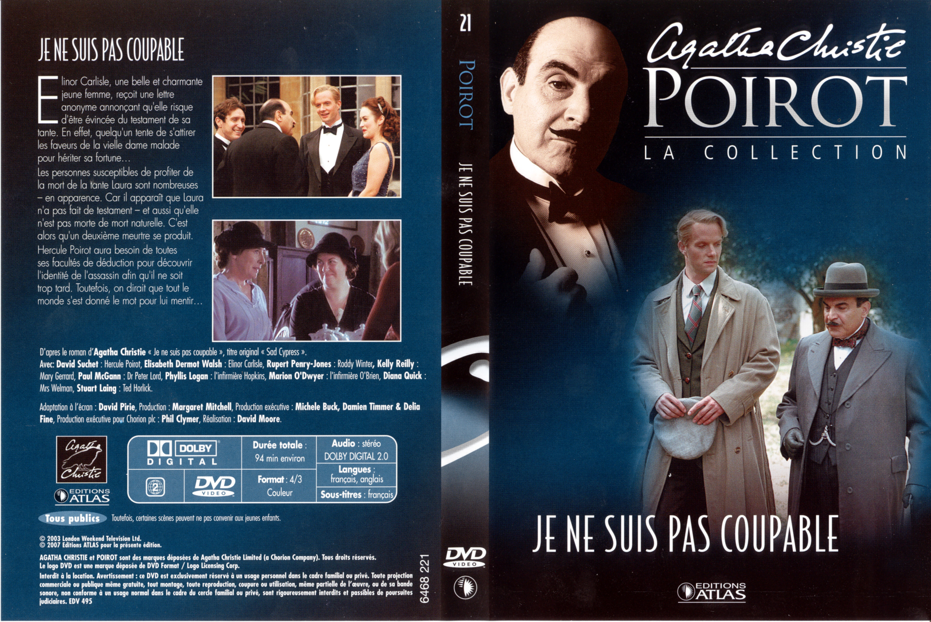Jaquette DVD Hercule Poirot vol 21