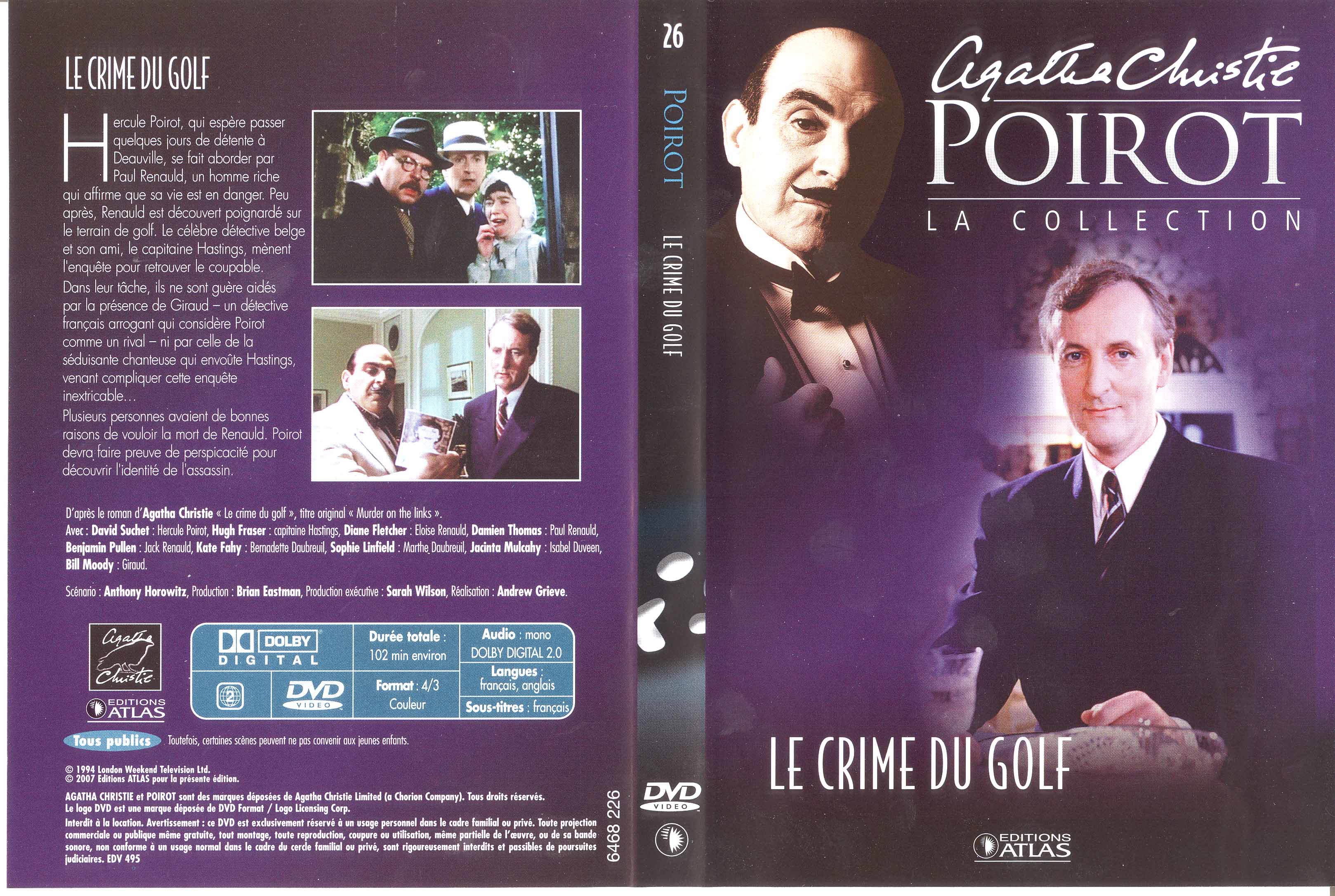 Jaquette DVD Hercule Poirot vol 26