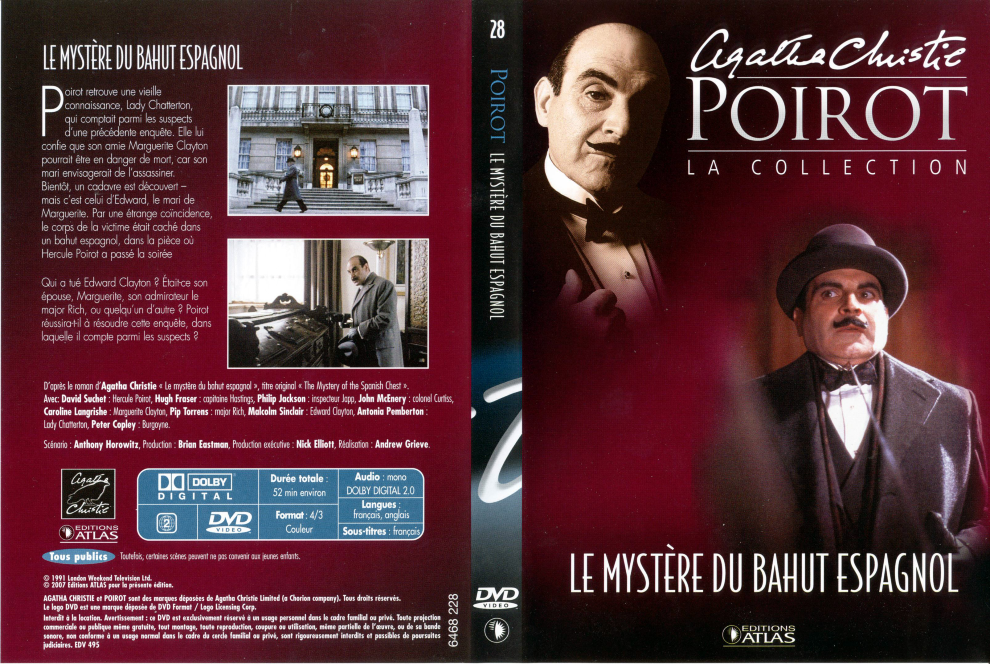 Jaquette DVD Hercule Poirot vol 28