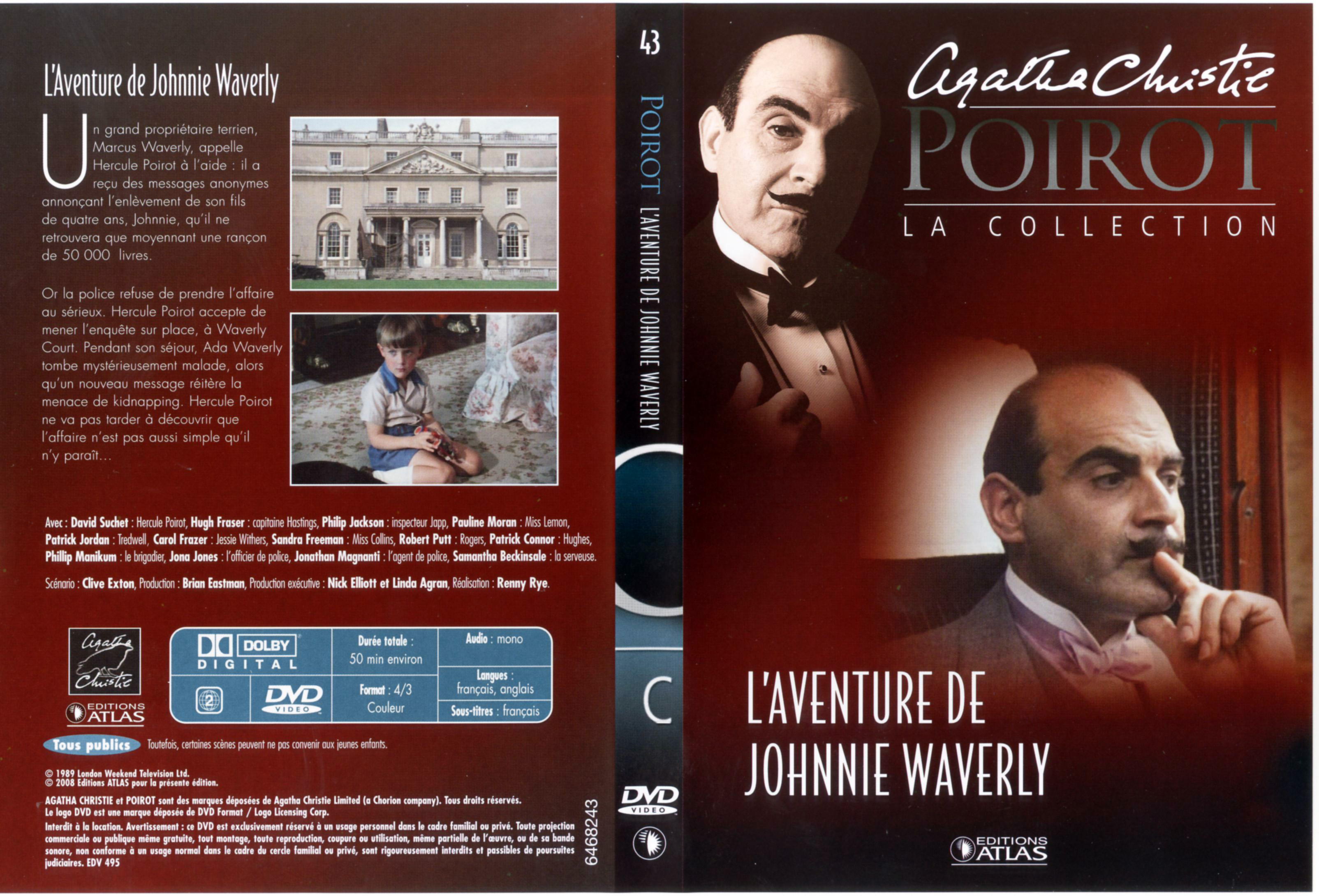 Jaquette DVD Hercule Poirot vol 43