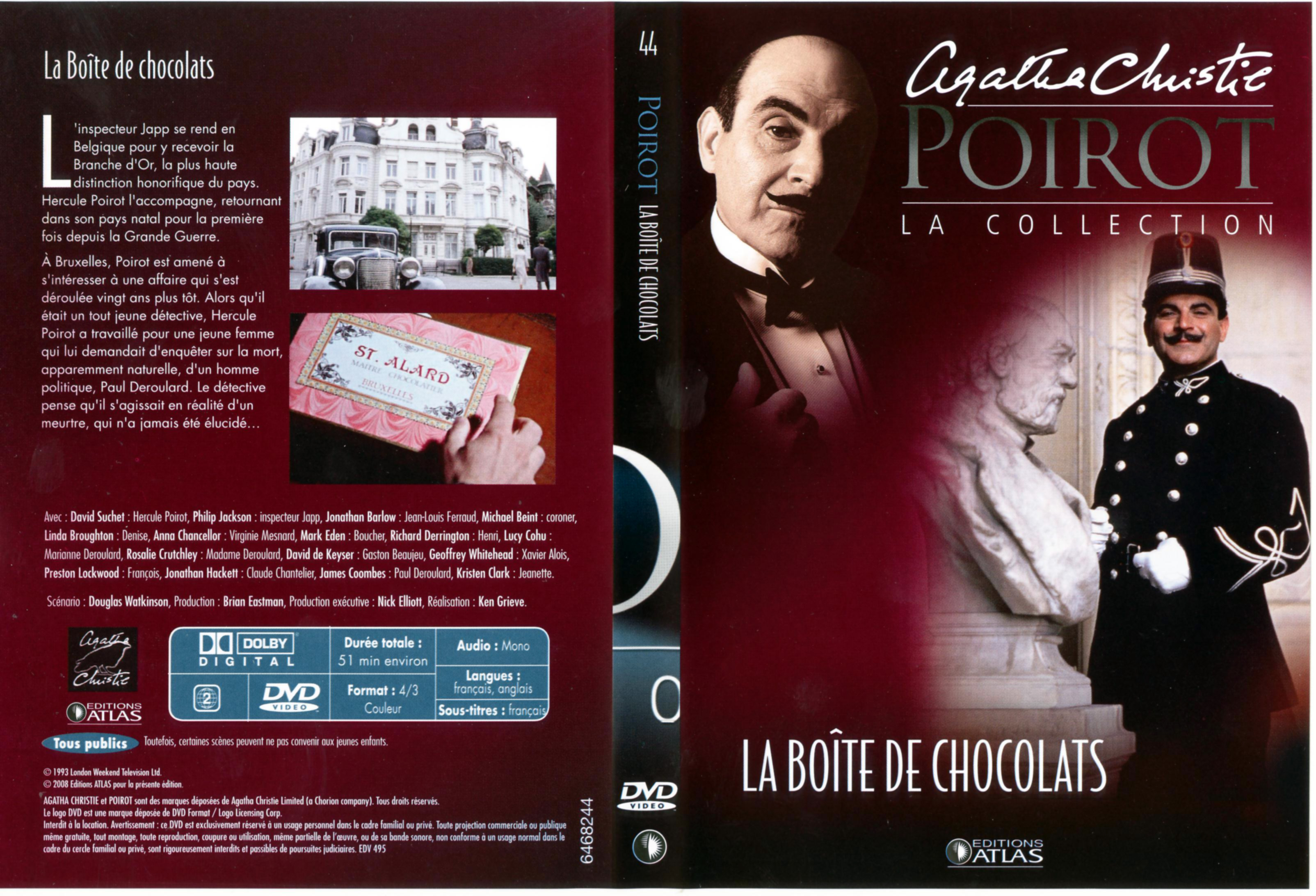 Jaquette DVD Hercule Poirot vol 44