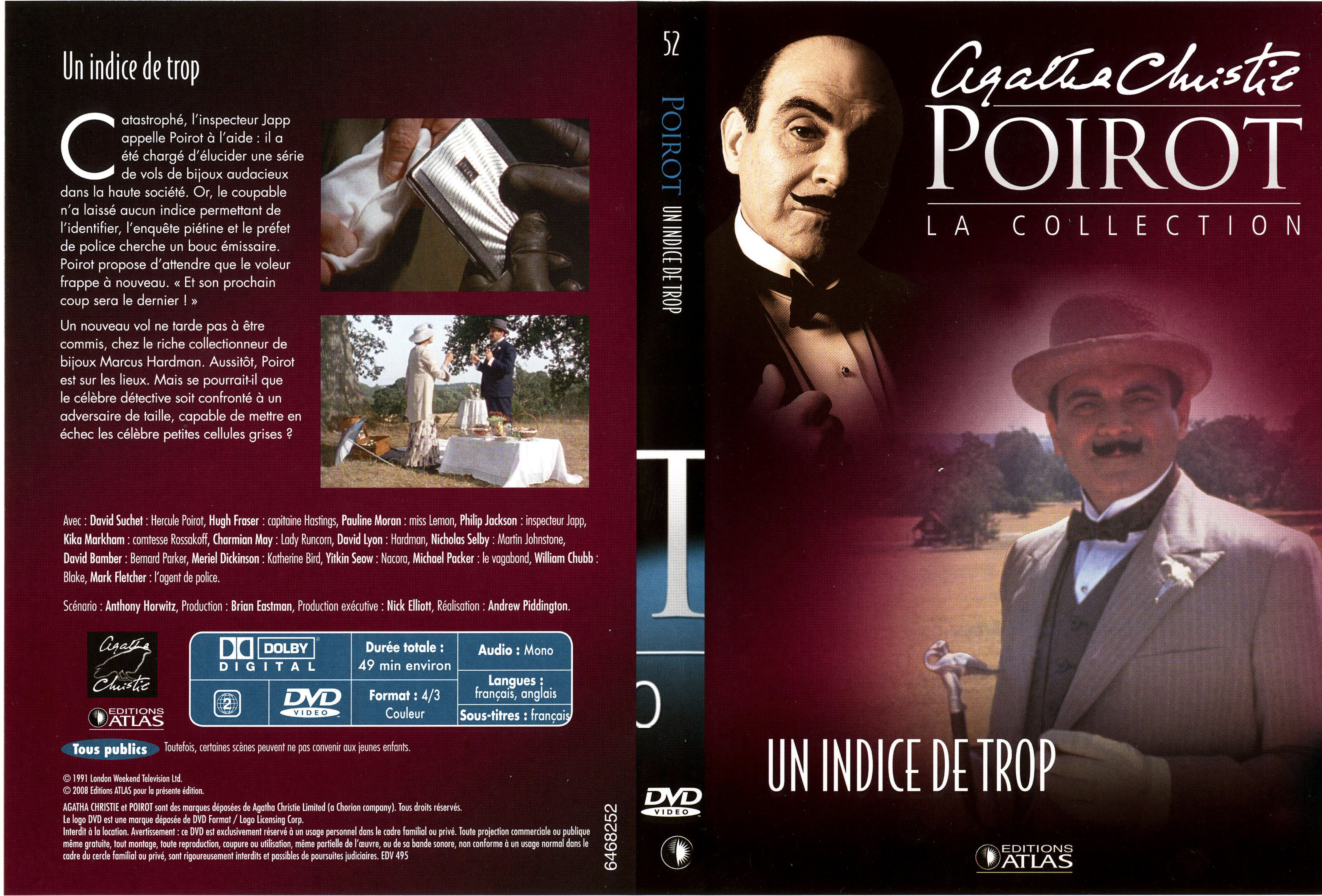 Jaquette DVD Hercule Poirot vol 52