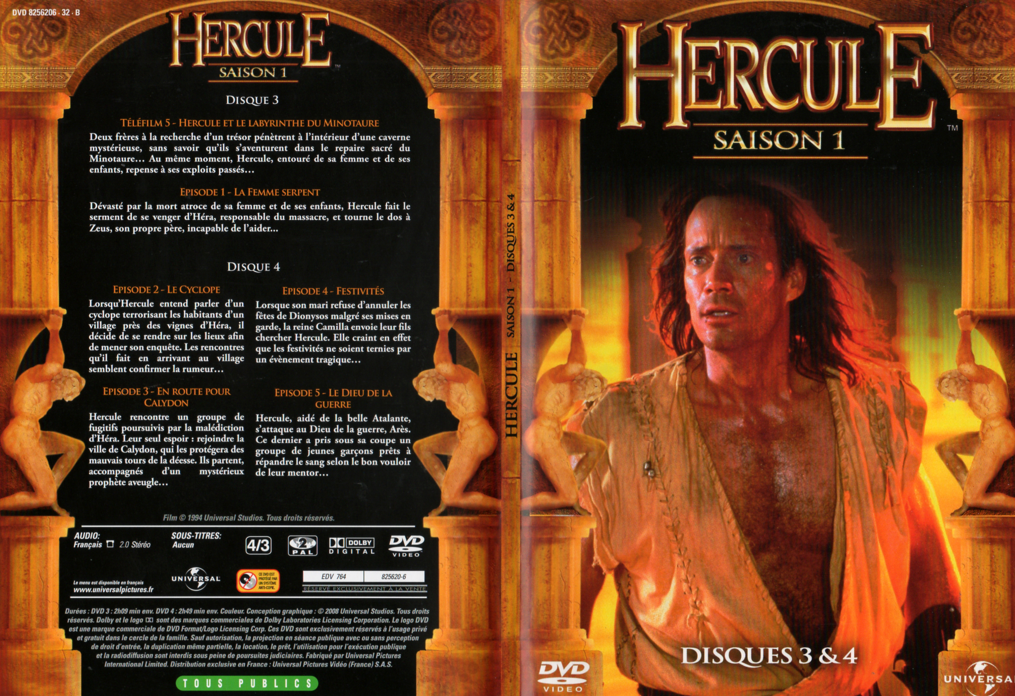 Jaquette DVD Hercule Saison 1 DVD 2