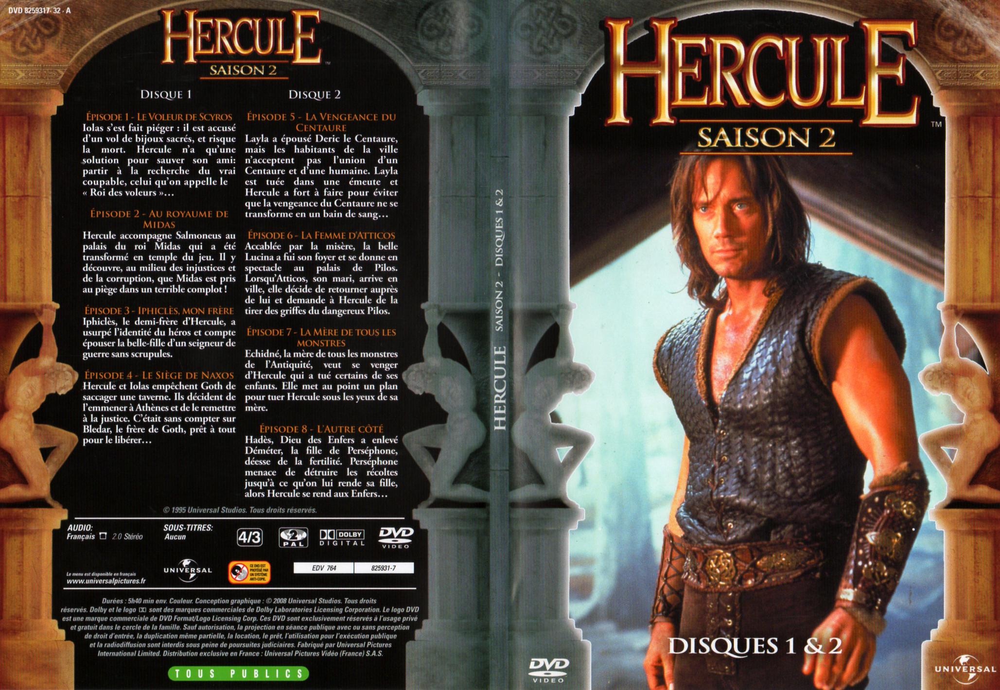 Jaquette DVD Hercule Saison 2 DVD 1