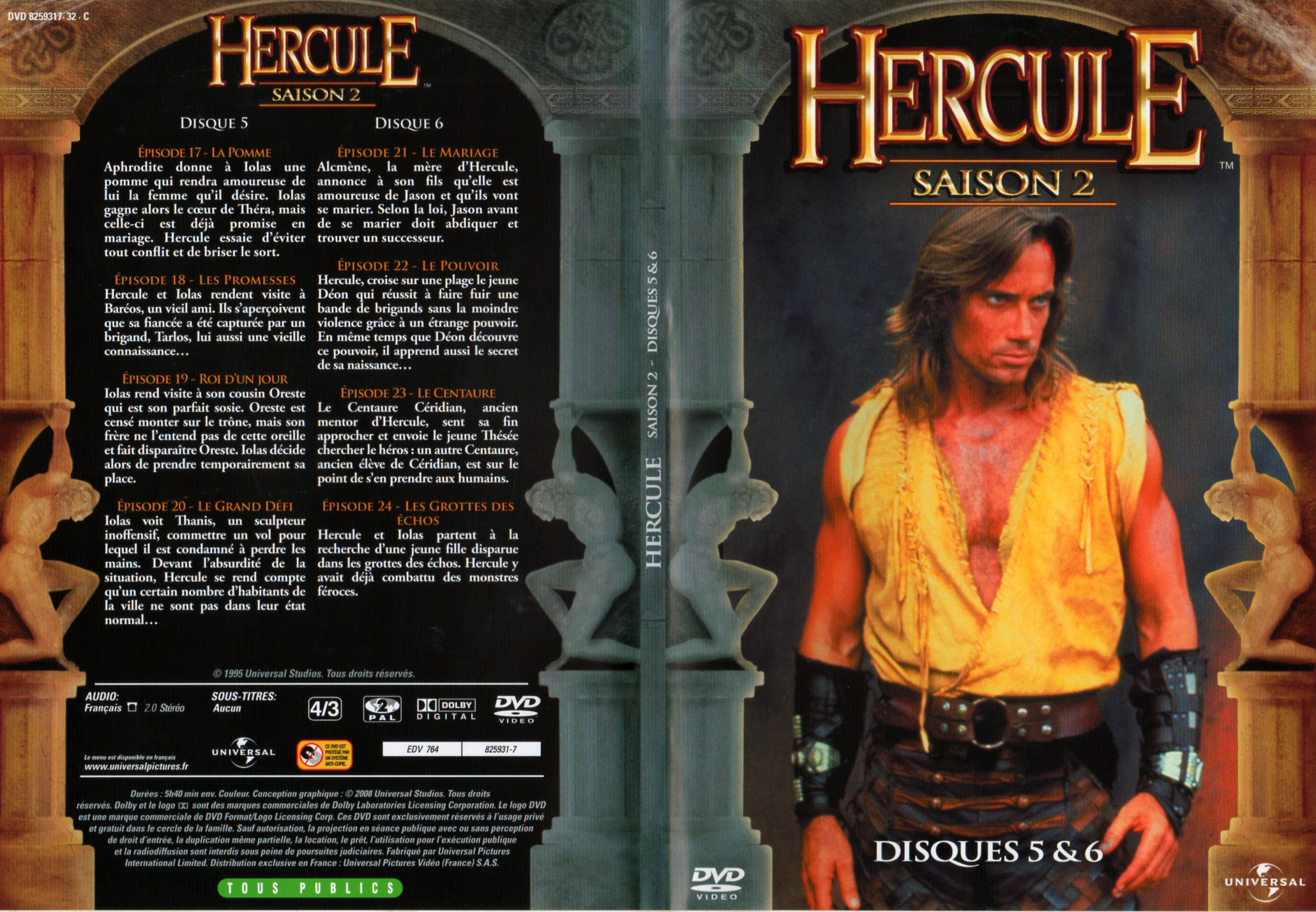 Jaquette DVD Hercule Saison 2 DVD 3