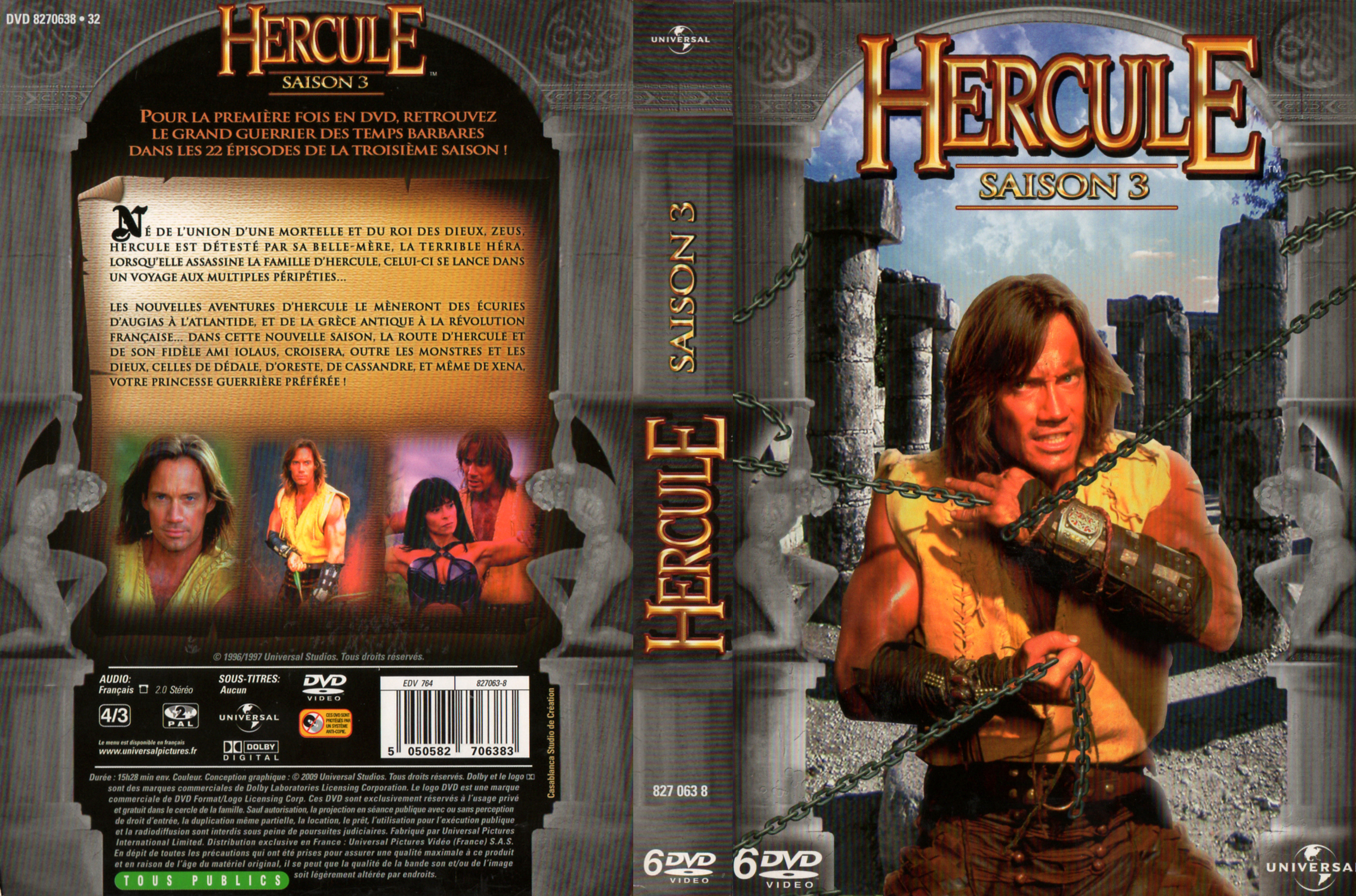 Jaquette DVD Hercule Saison 3 COFFRET
