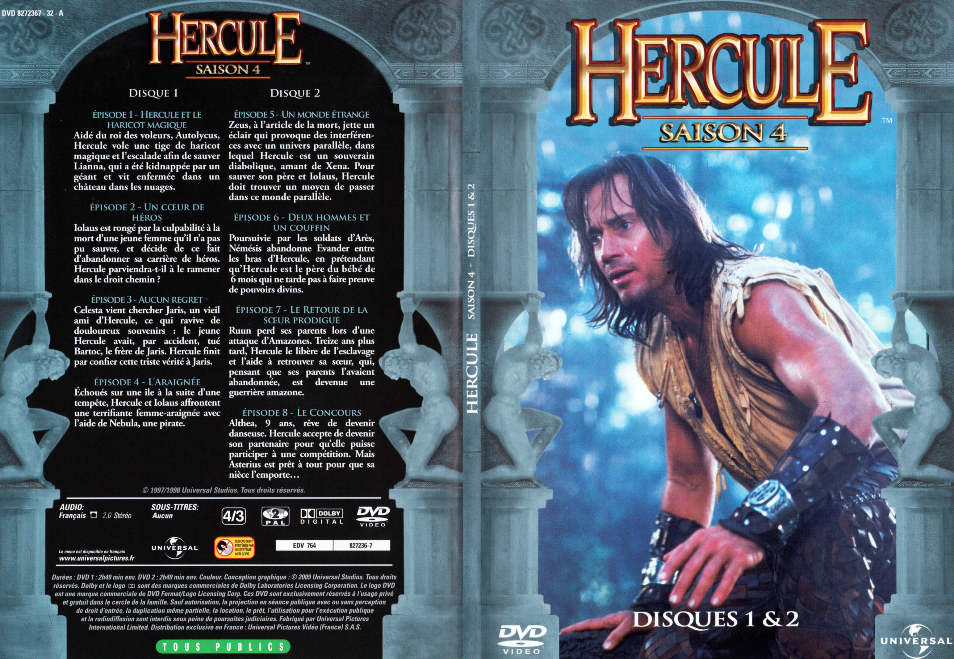 Jaquette DVD Hercule Saison 4 DVD 1