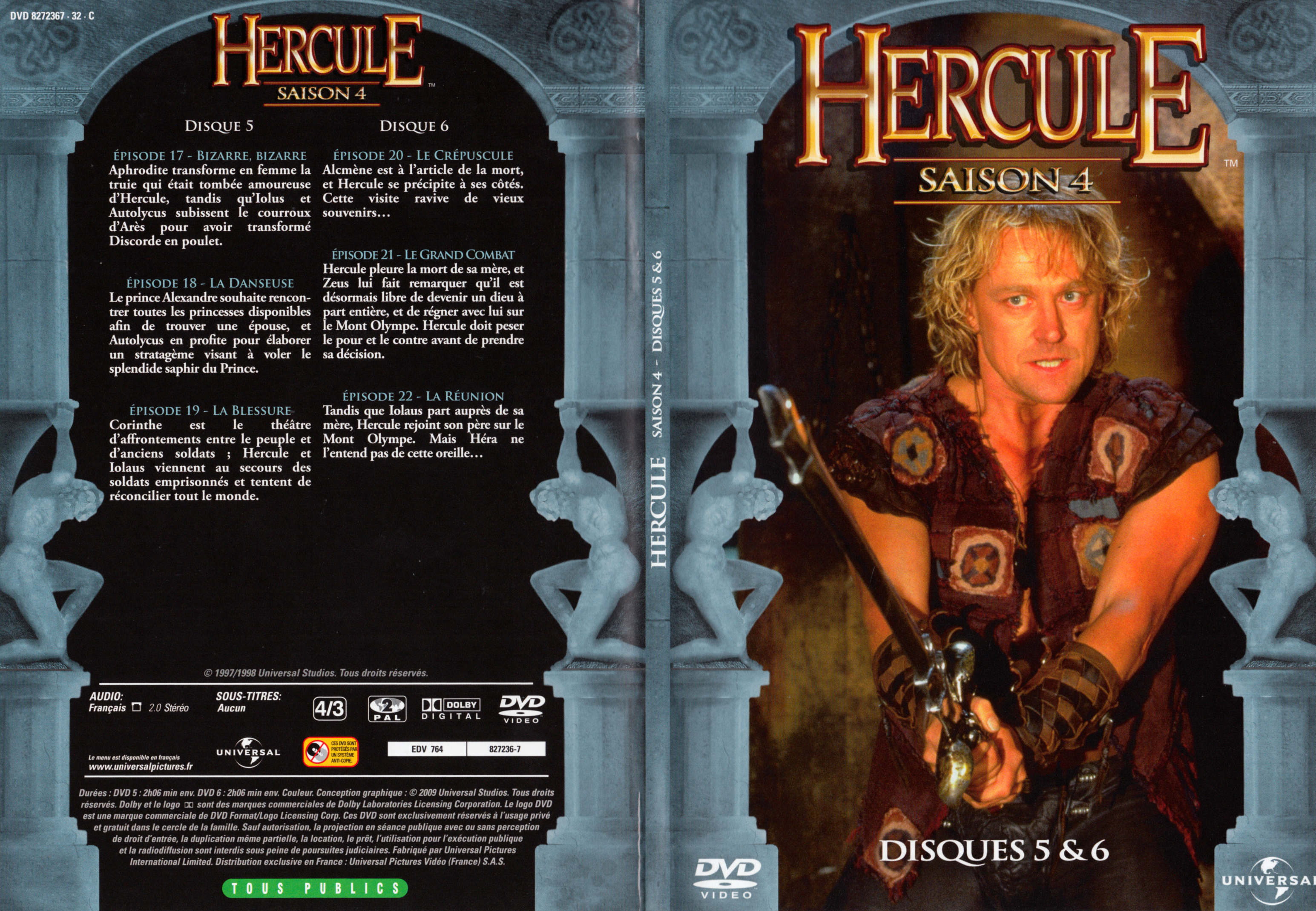 Jaquette DVD Hercule Saison 4 DVD 3