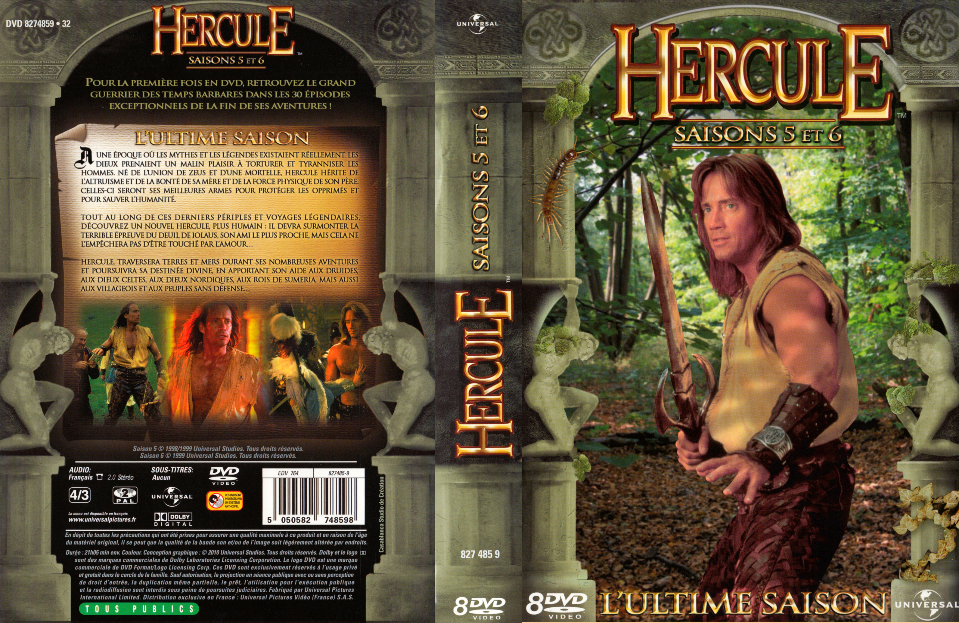 Jaquette DVD Hercule Saison 5 et 6 COFFRET