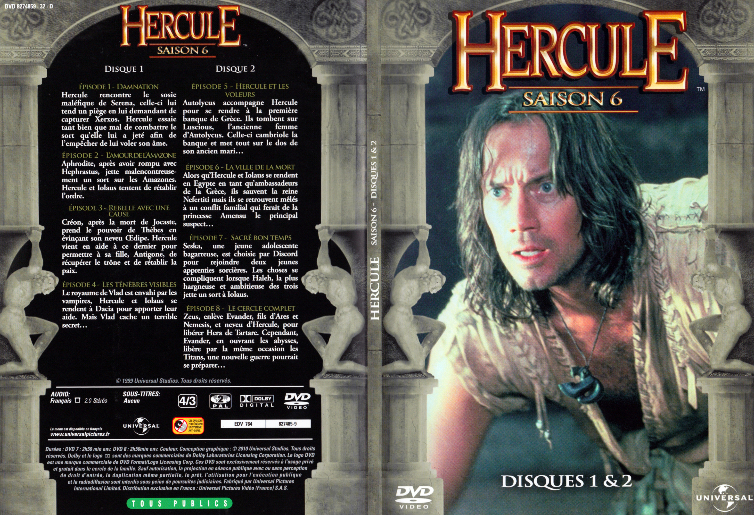Jaquette DVD Hercule Saison 6 DVD 1