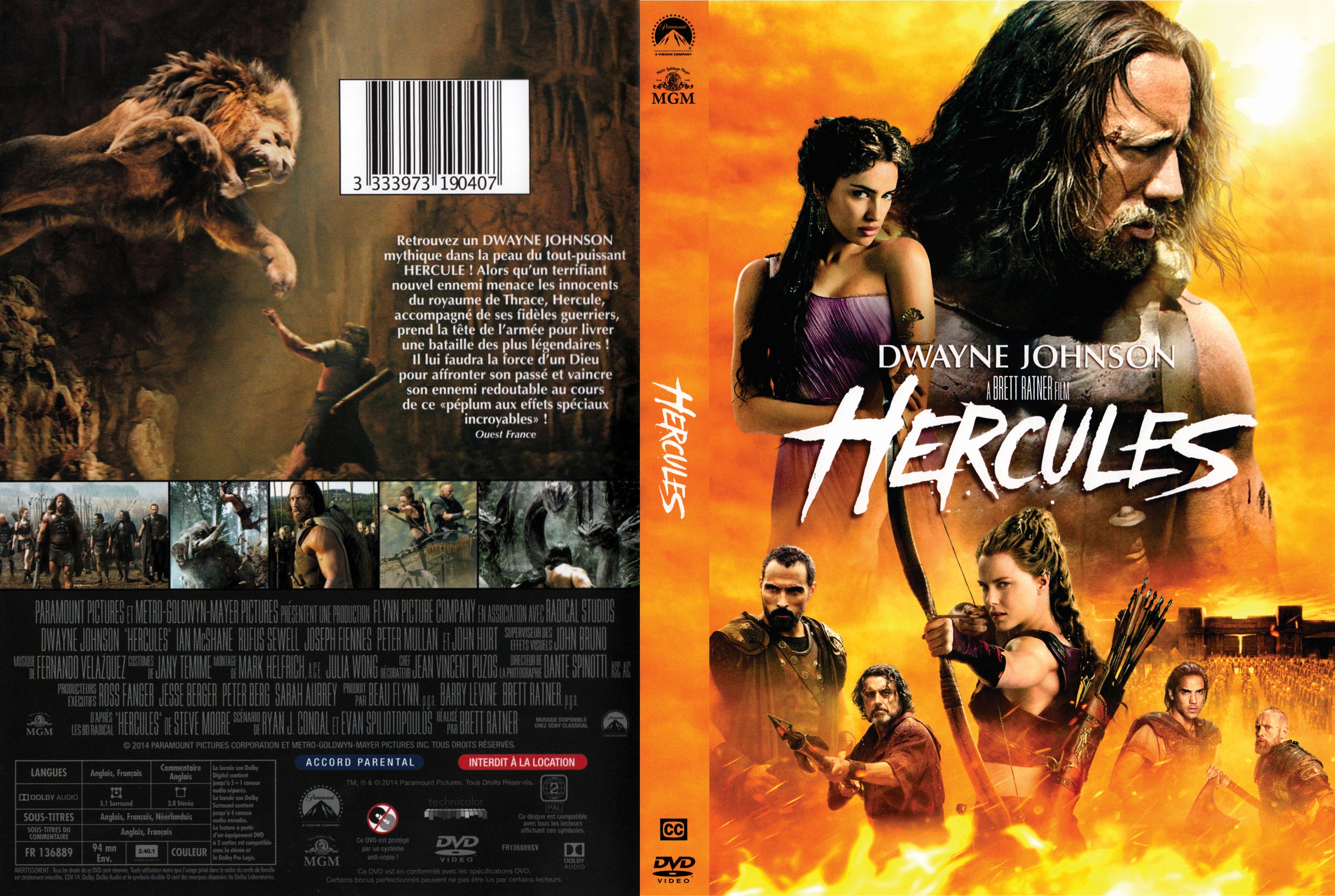Jaquette DVD Hercule (2014)