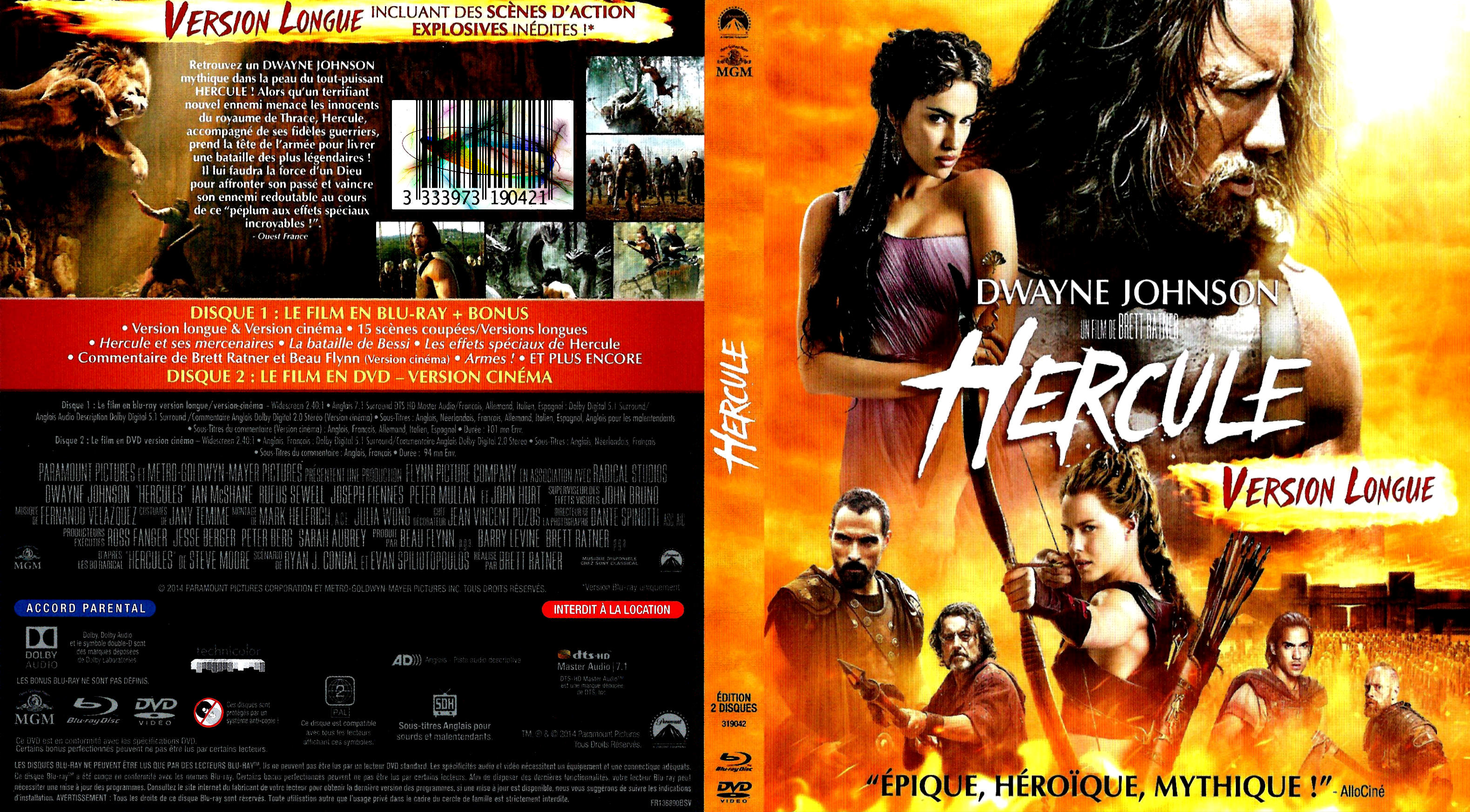 Jaquette DVD Hercule (2014) (BLU-RAY)
