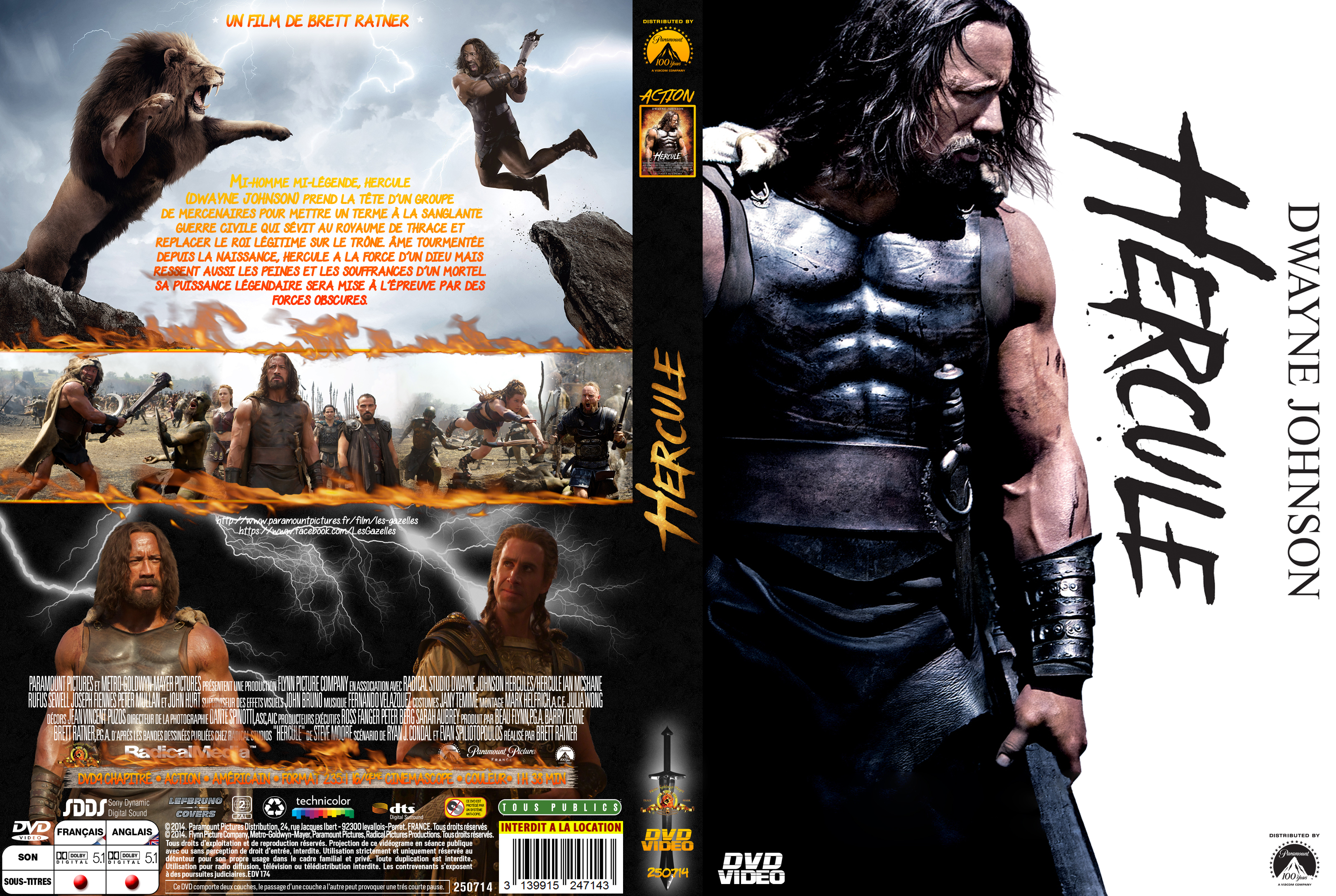 Jaquette DVD Hercule (2014) custom