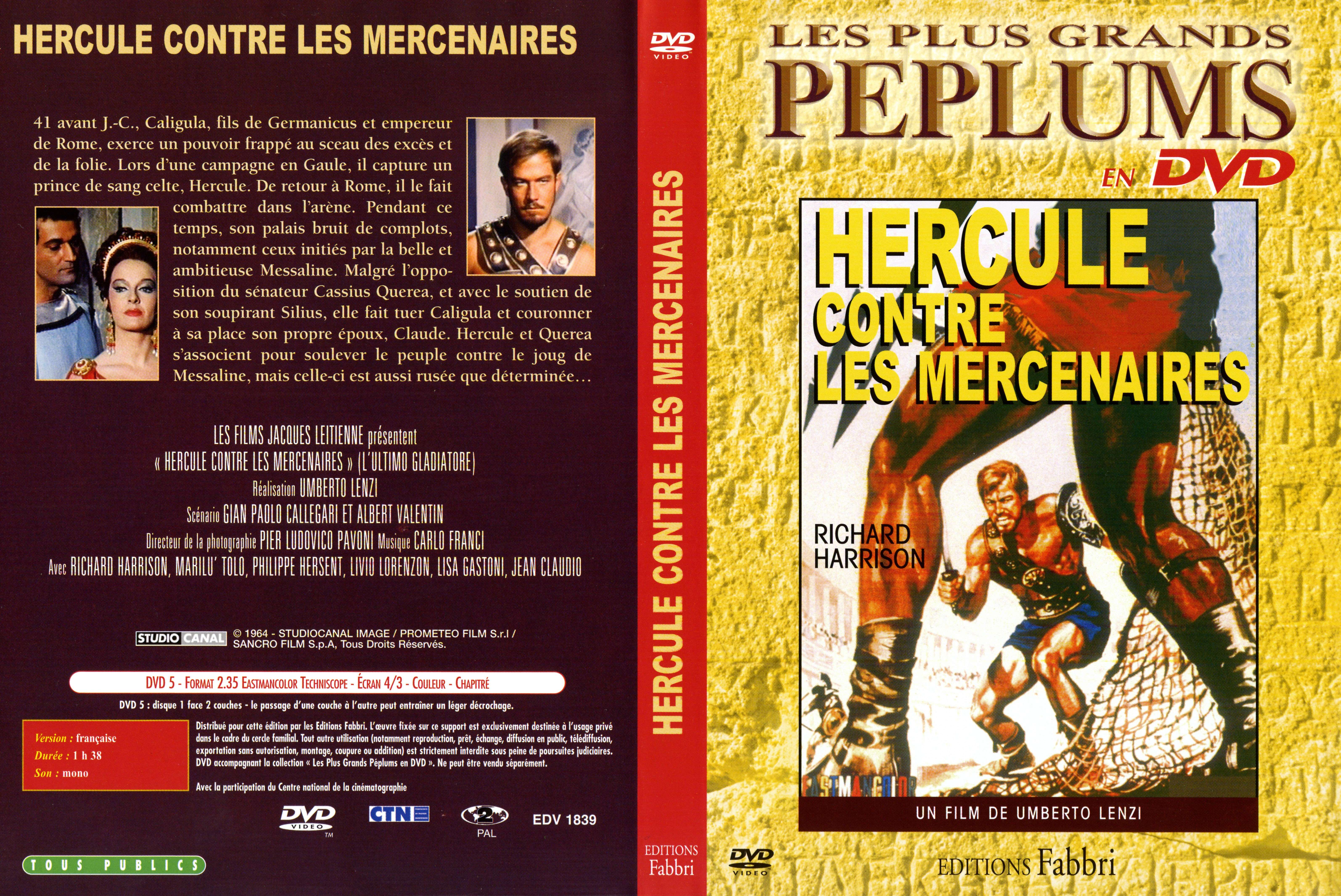 Jaquette DVD Hercule contre les mercenaires