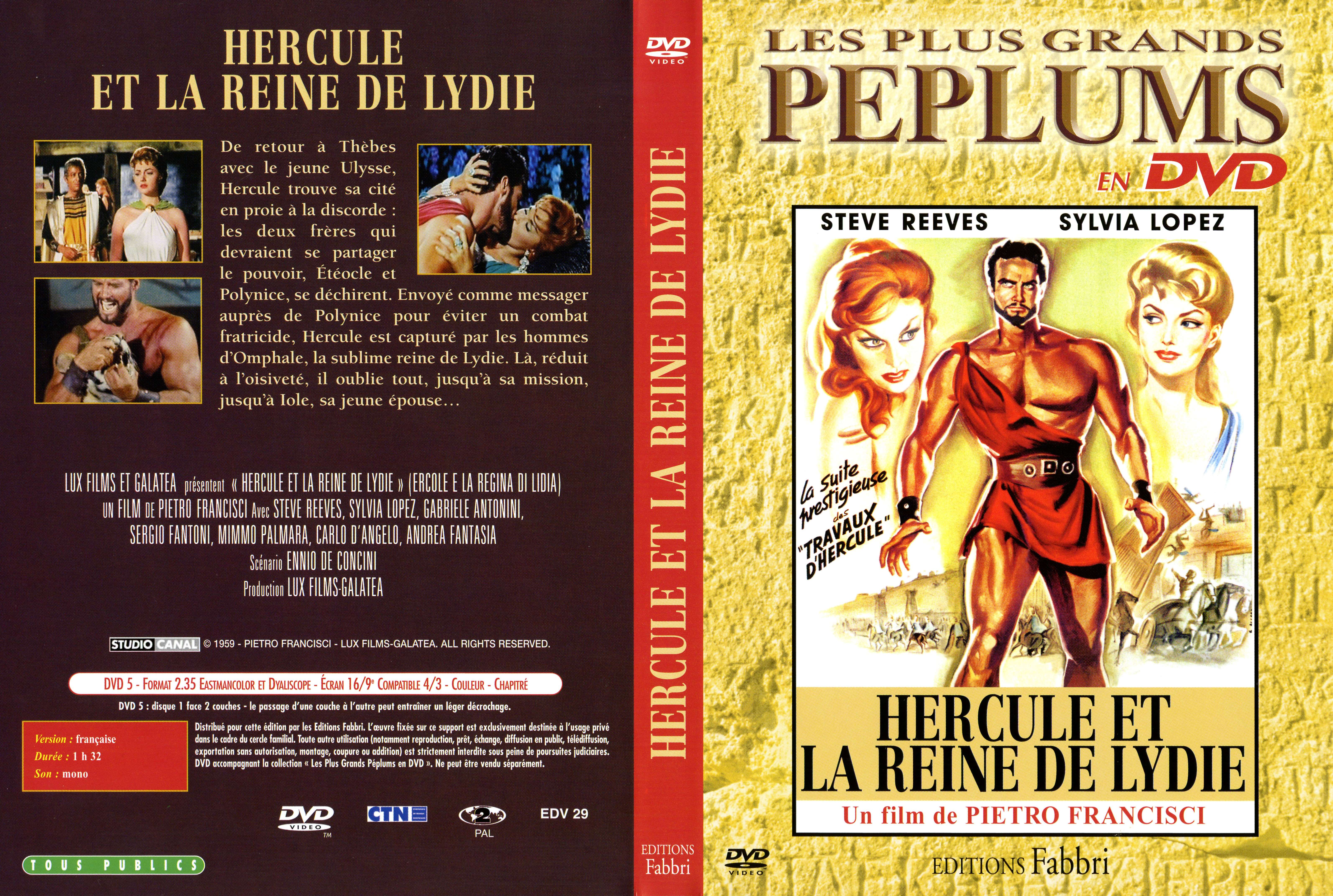 Jaquette DVD Hercule et la reine de lydie