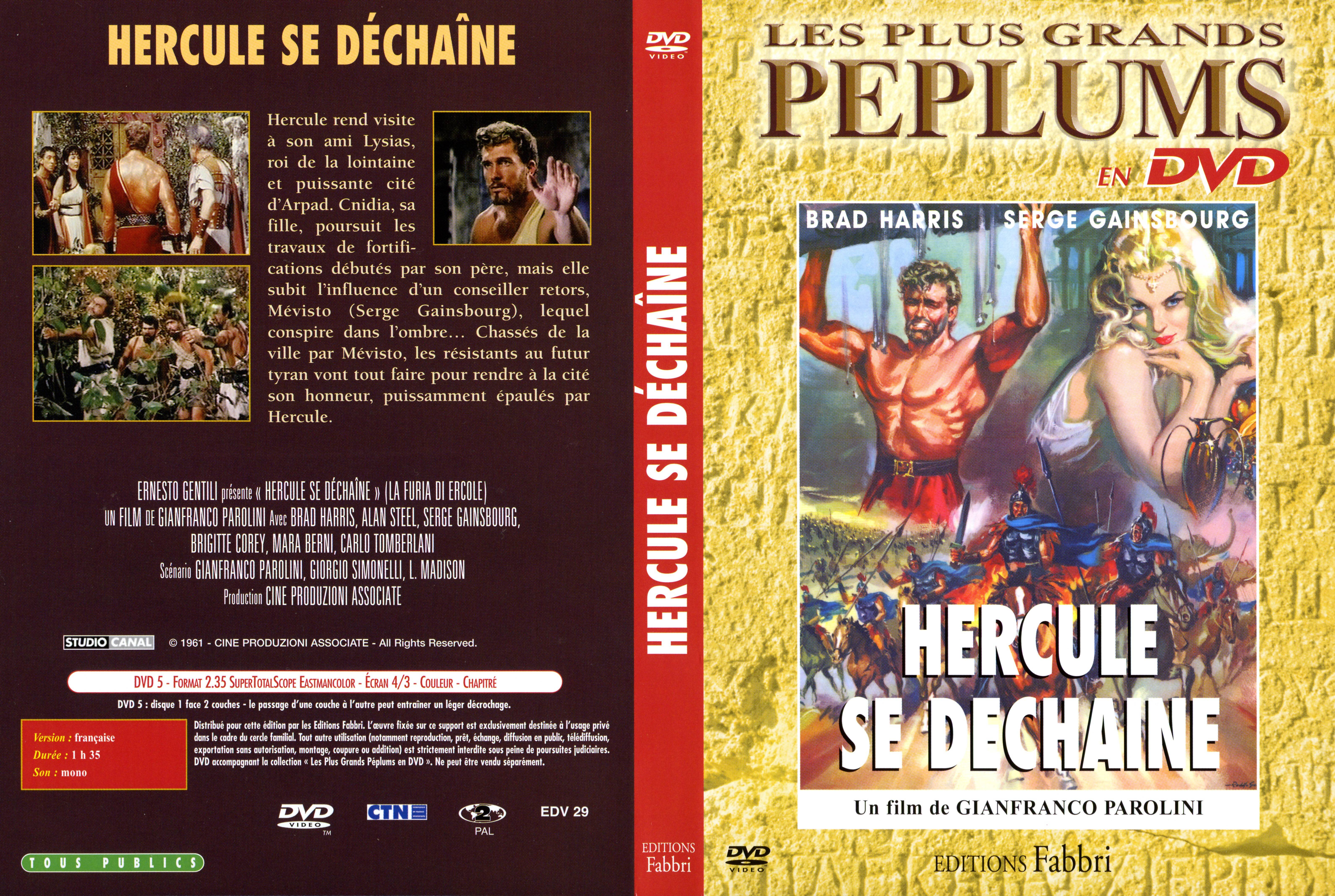 Jaquette DVD Hercule se dchaine