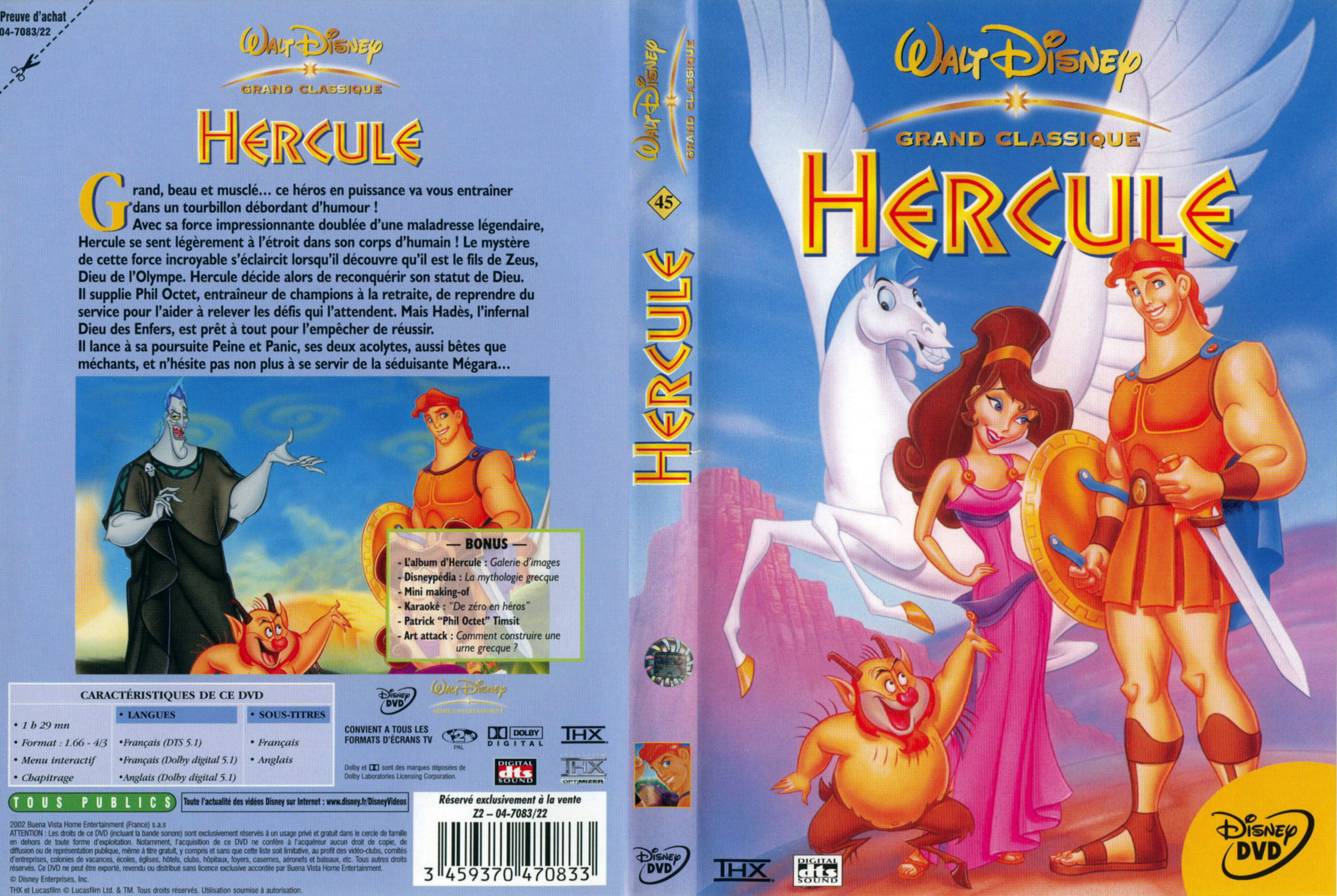 Jaquette DVD Hercule v2
