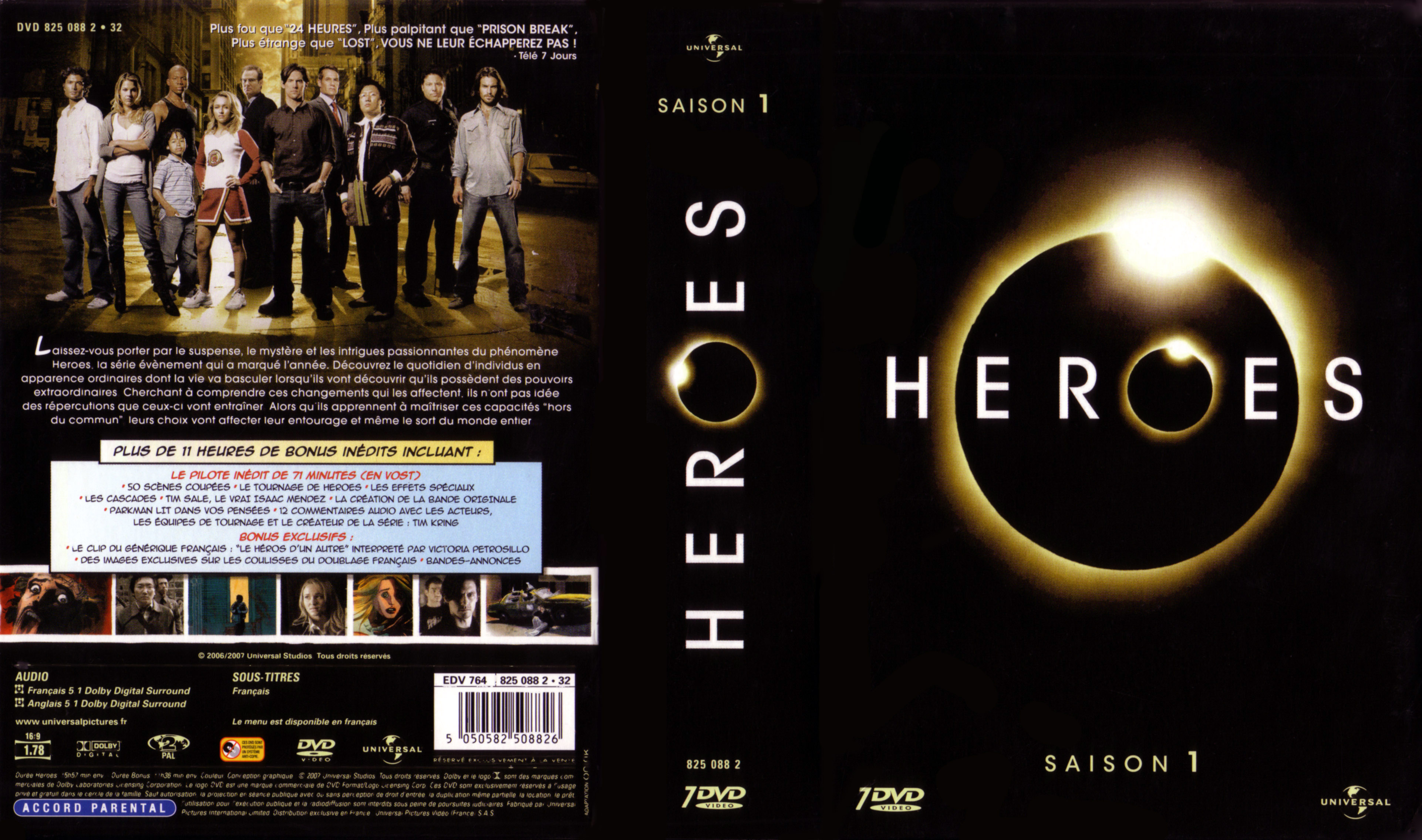 Jaquette DVD Heroes Saison 1 COFFRET v2