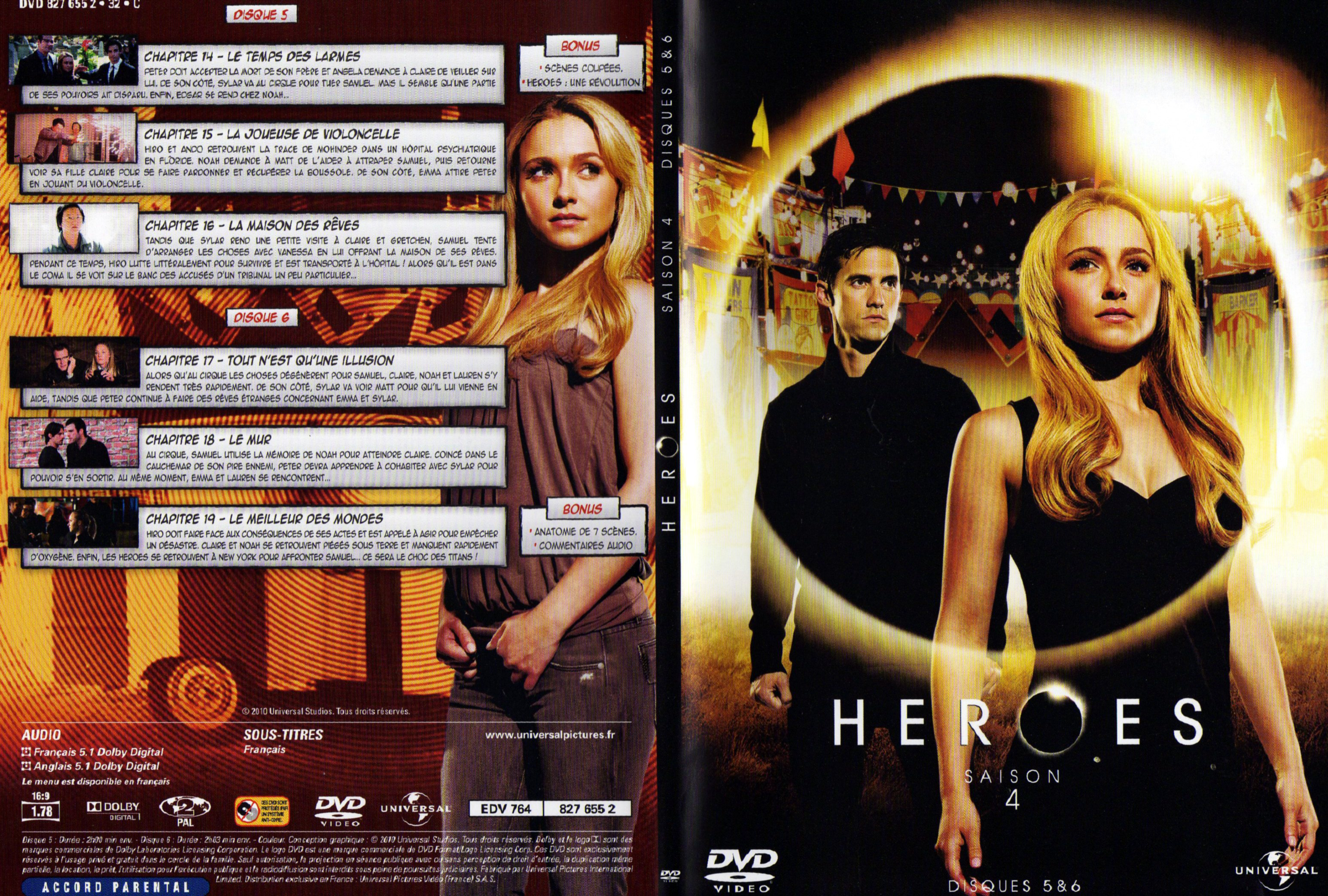 Jaquette DVD Heroes Saison 4 DVD 3