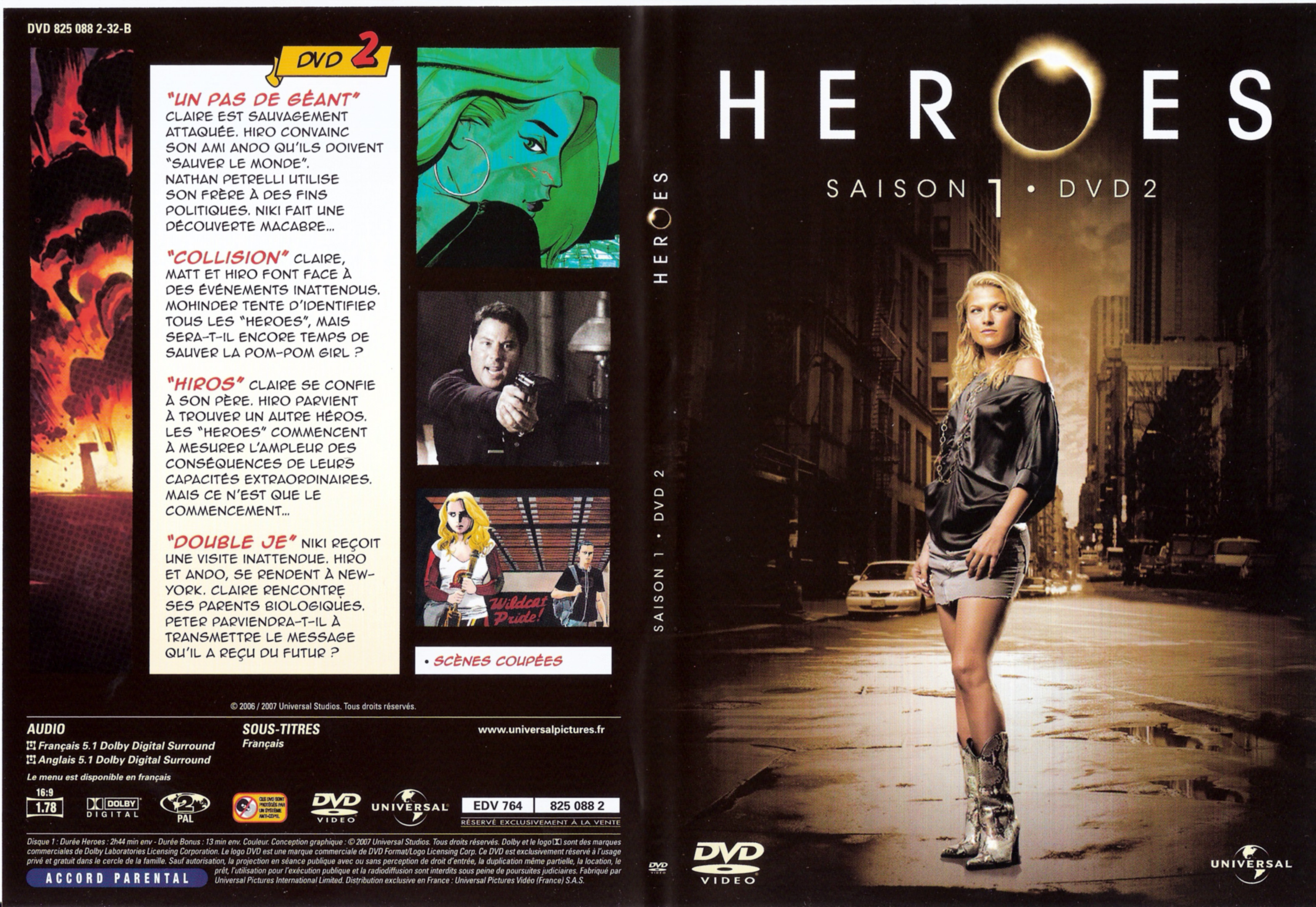 Jaquette DVD Heroes saison 1 DVD 2
