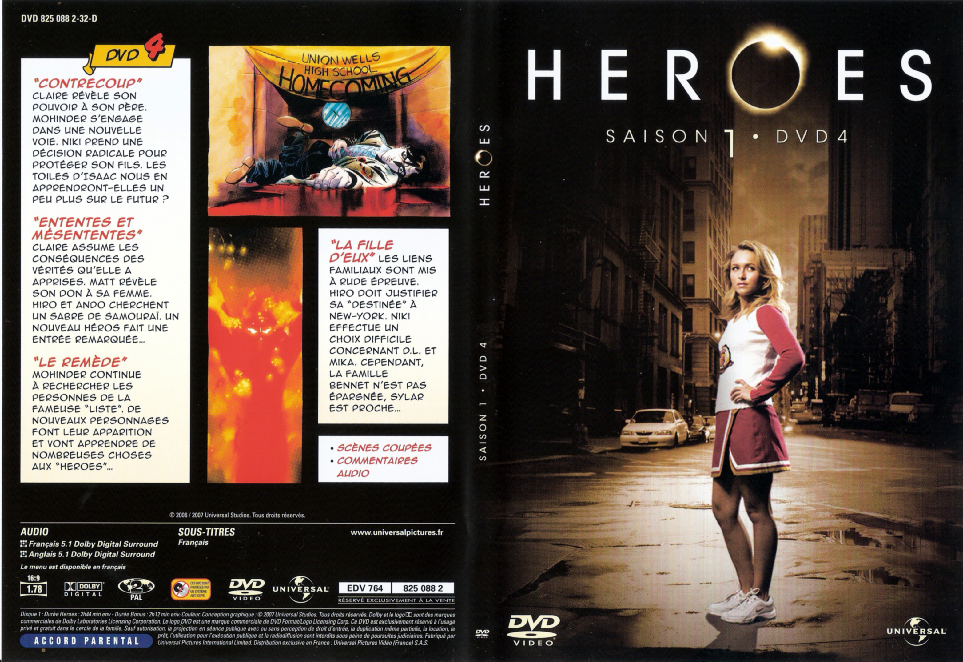 Jaquette DVD Heroes saison 1 DVD 4