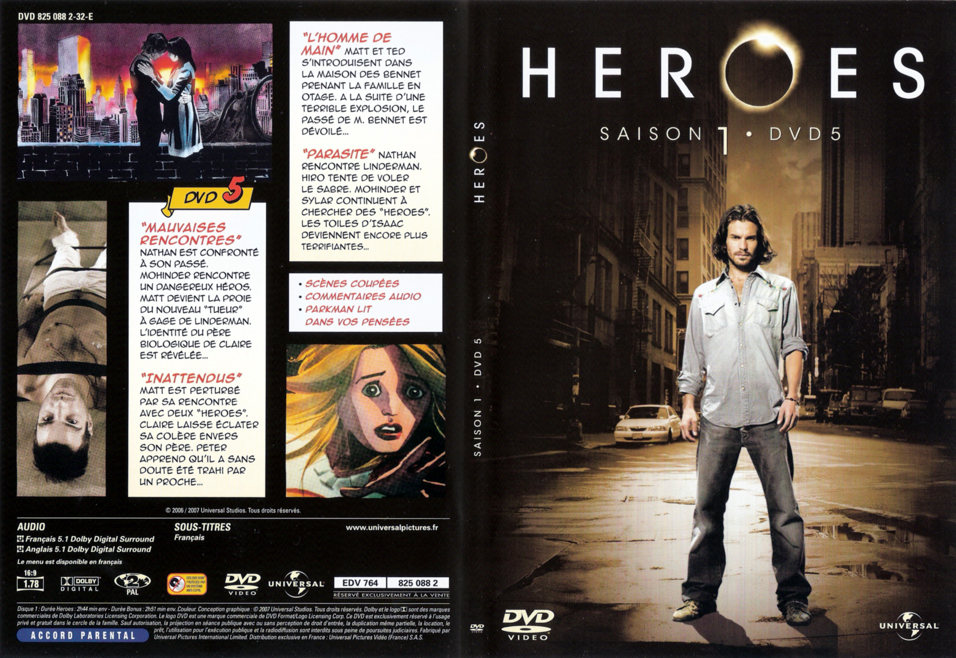 Jaquette DVD Heroes saison 1 DVD 5