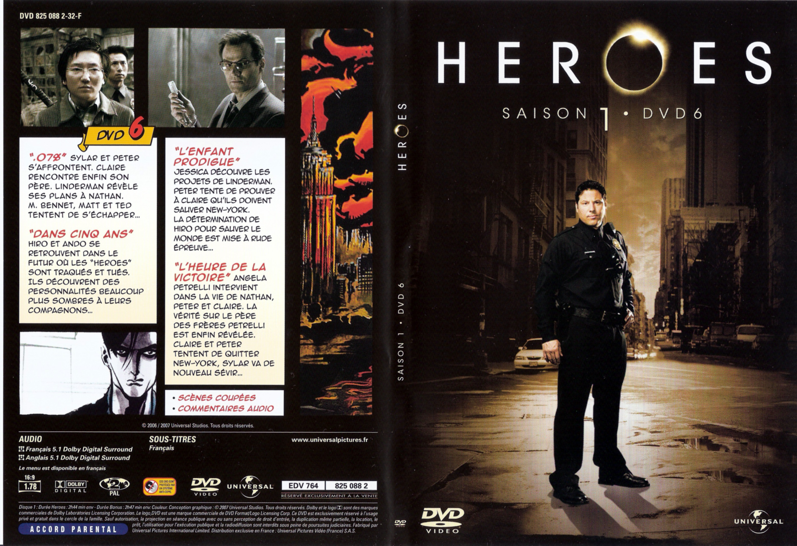 Jaquette DVD Heroes saison 1 DVD 6