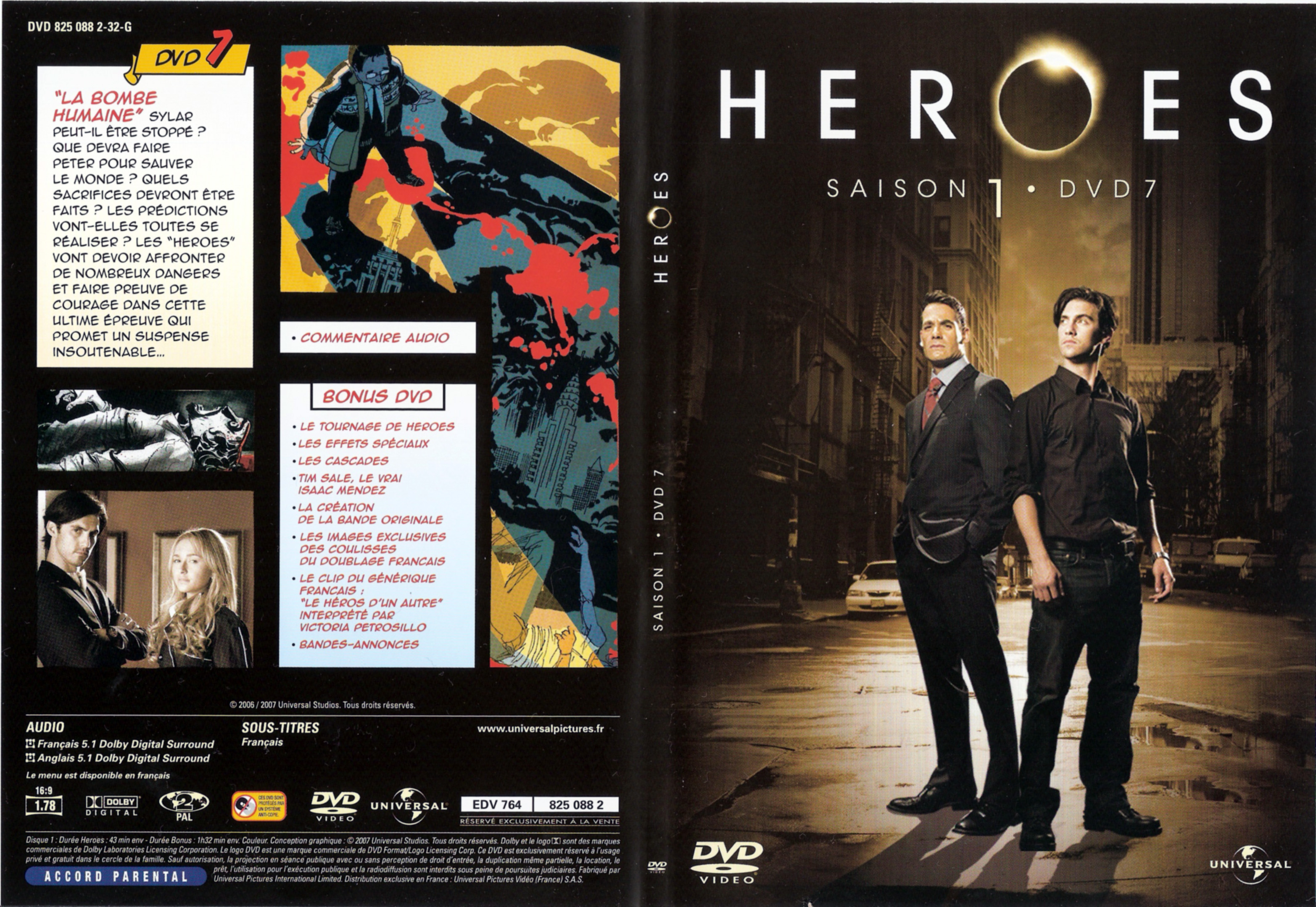 Jaquette DVD Heroes saison 1 DVD 7
