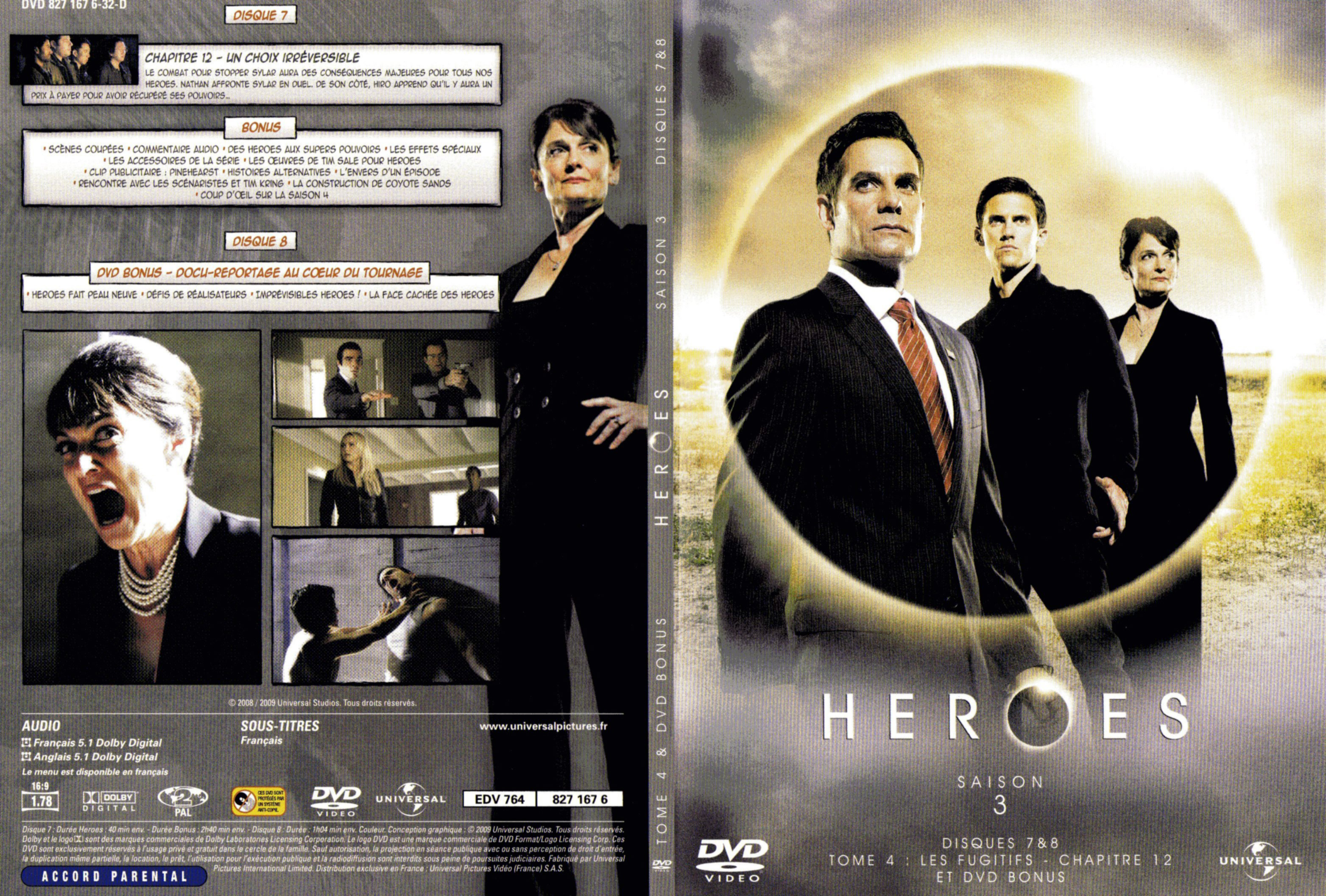Jaquette DVD Heroes saison 3 DVD 4