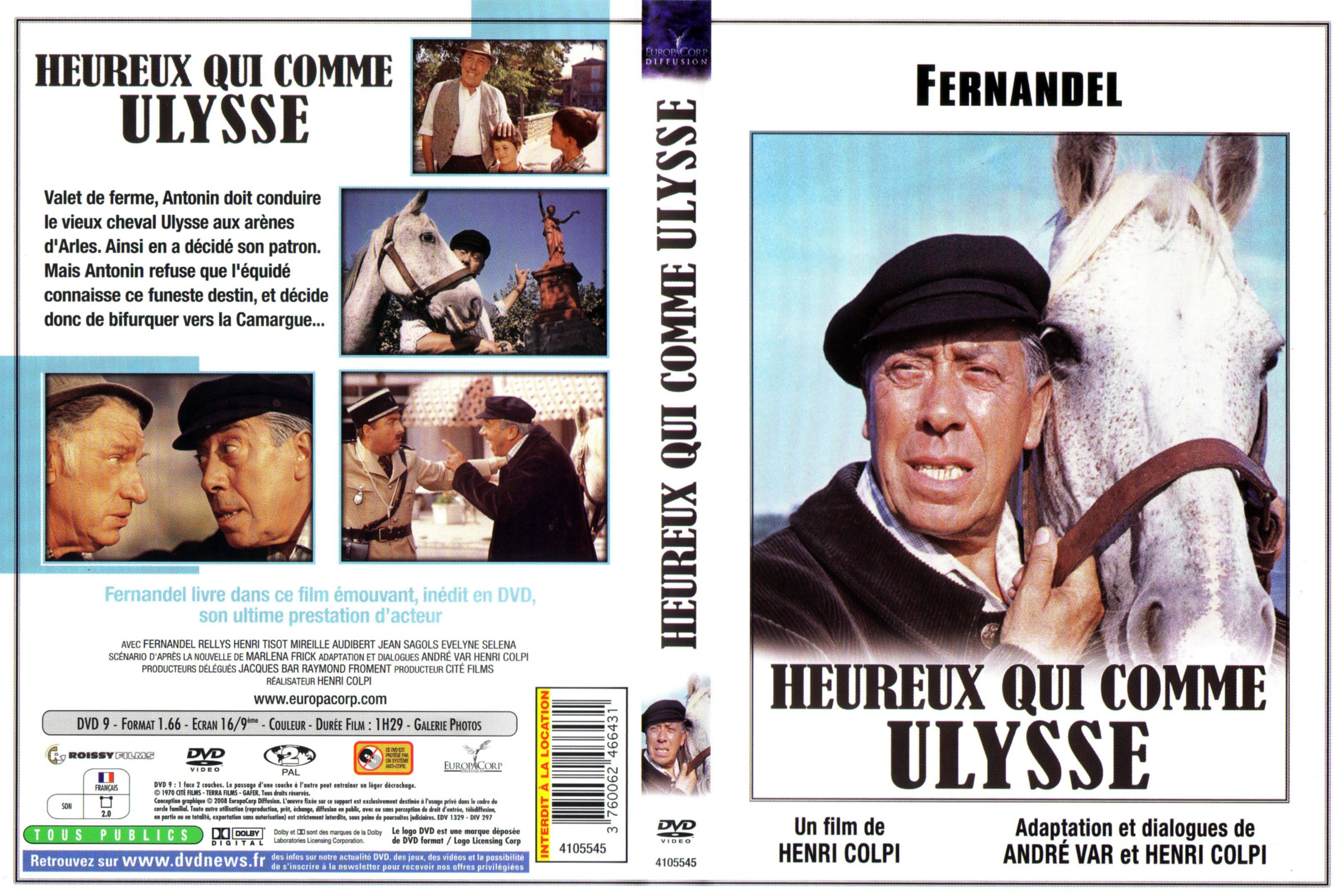 Jaquette DVD Heureux qui comme Ulysse v2