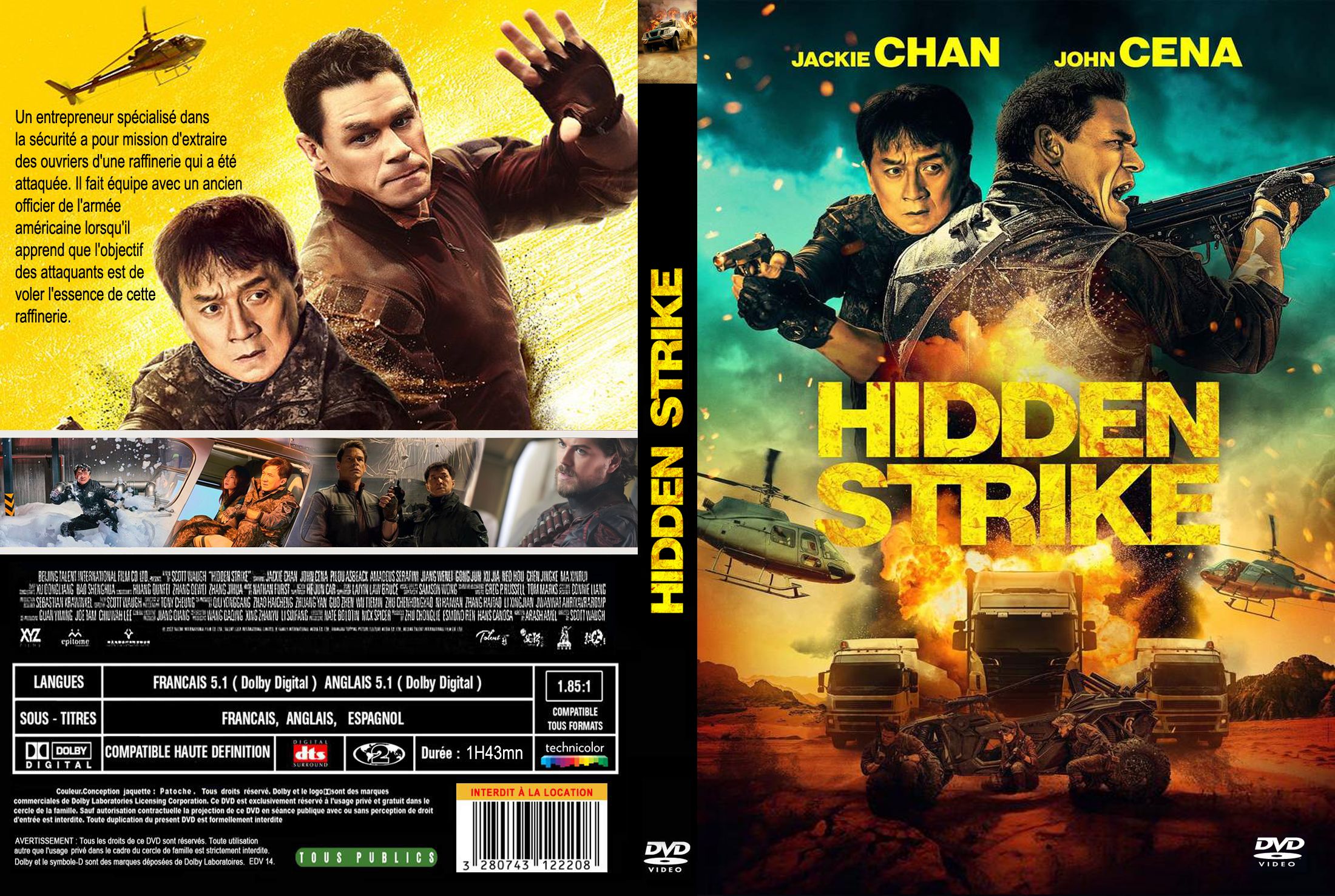 Jaquette DVD Hidden Strike custom