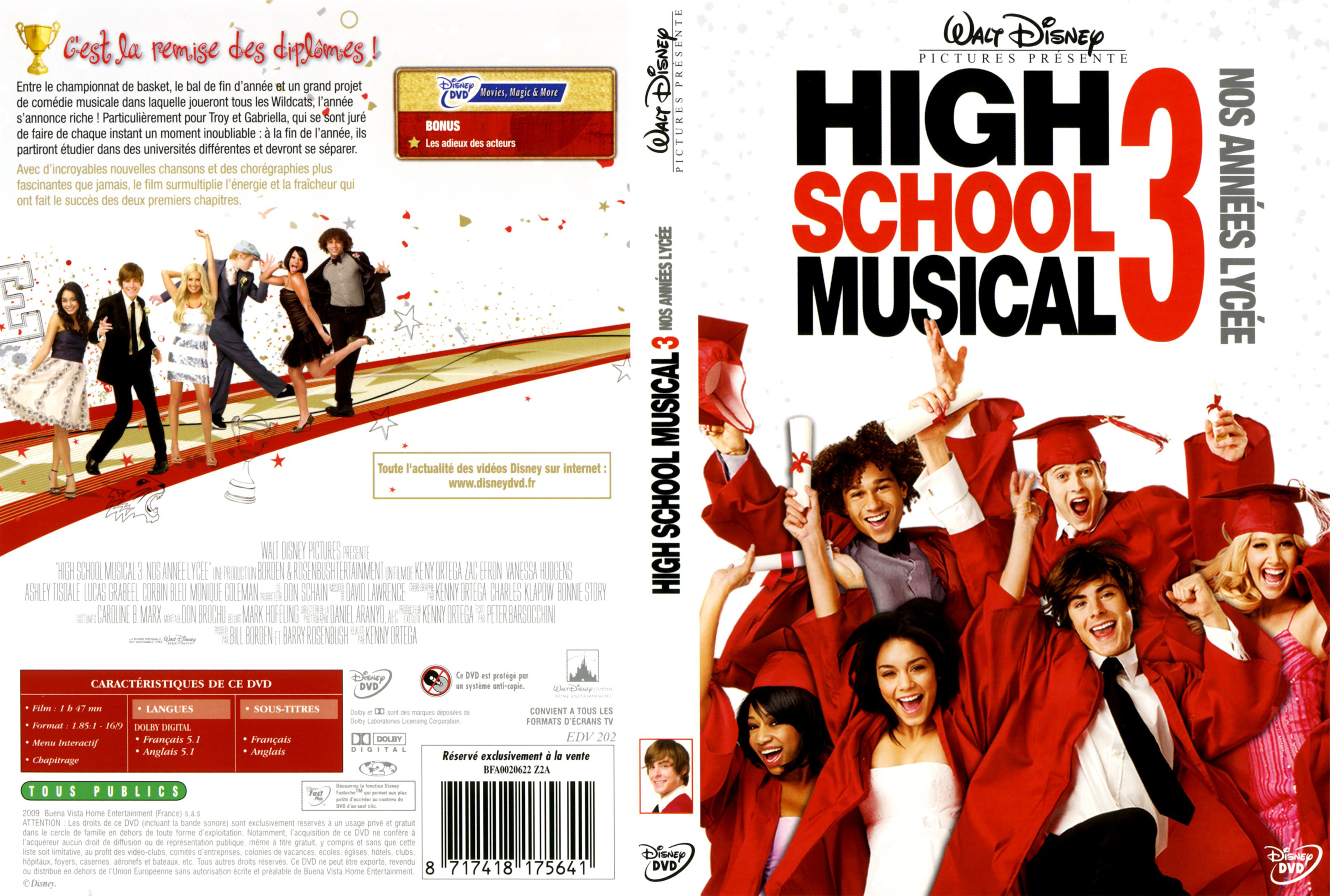Jaquette DVD High School Musical 3