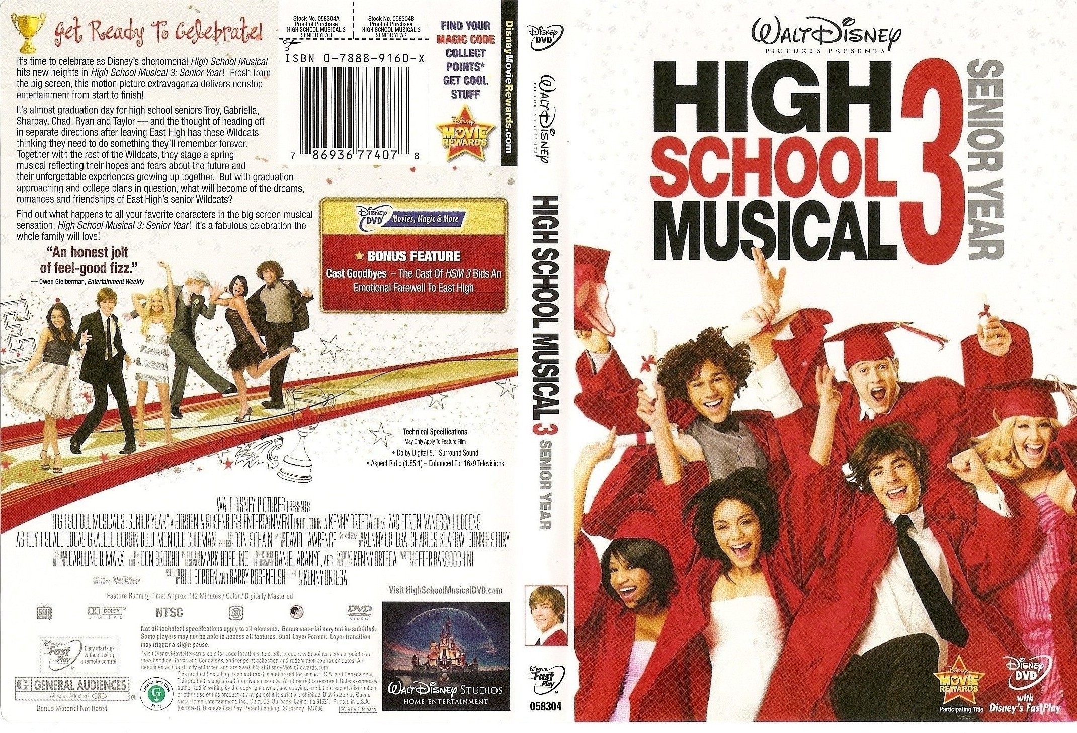 Jaquette DVD High School Musical 3 (Canadienne)