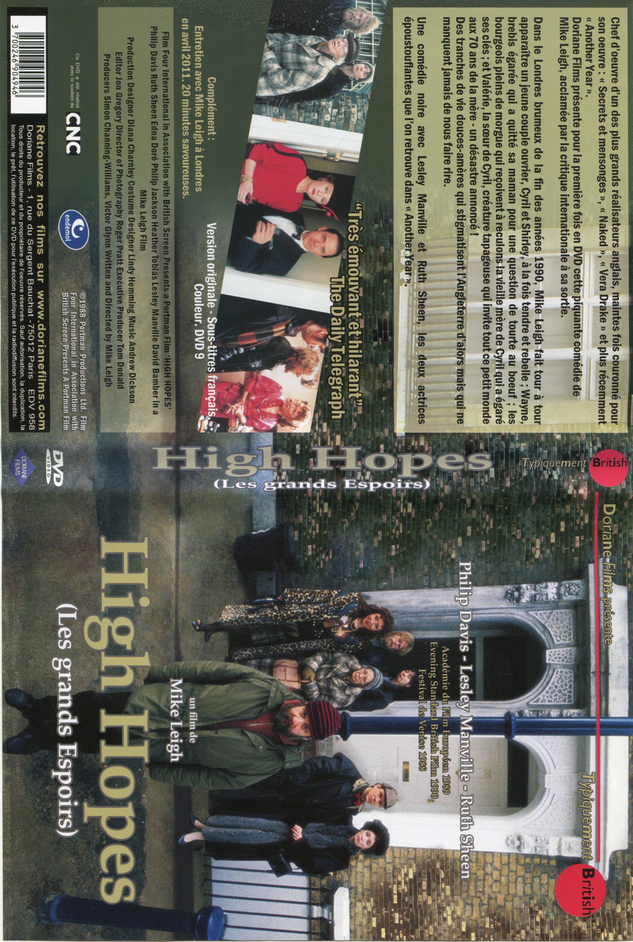 Jaquette DVD High hopes 