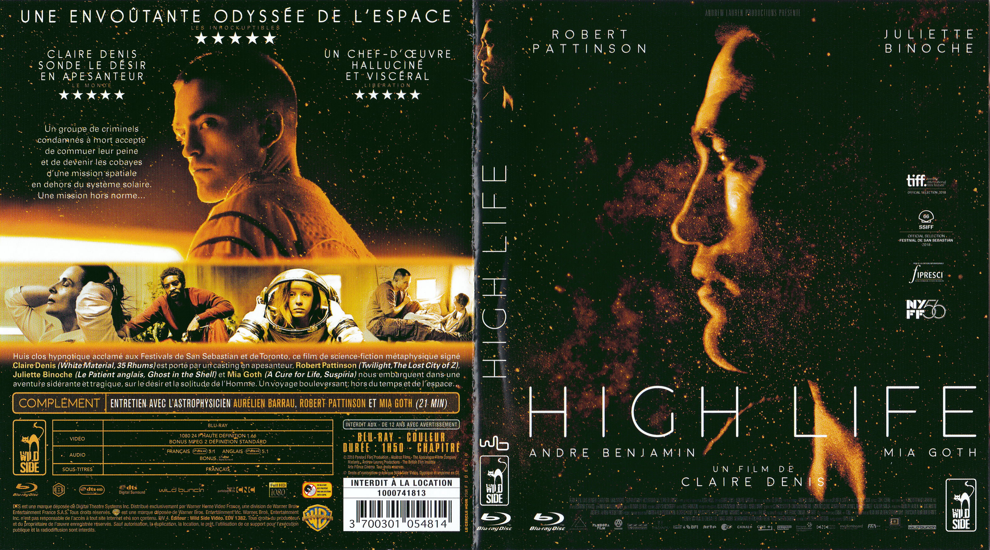 Jaquette DVD High life (BLU-RAY)