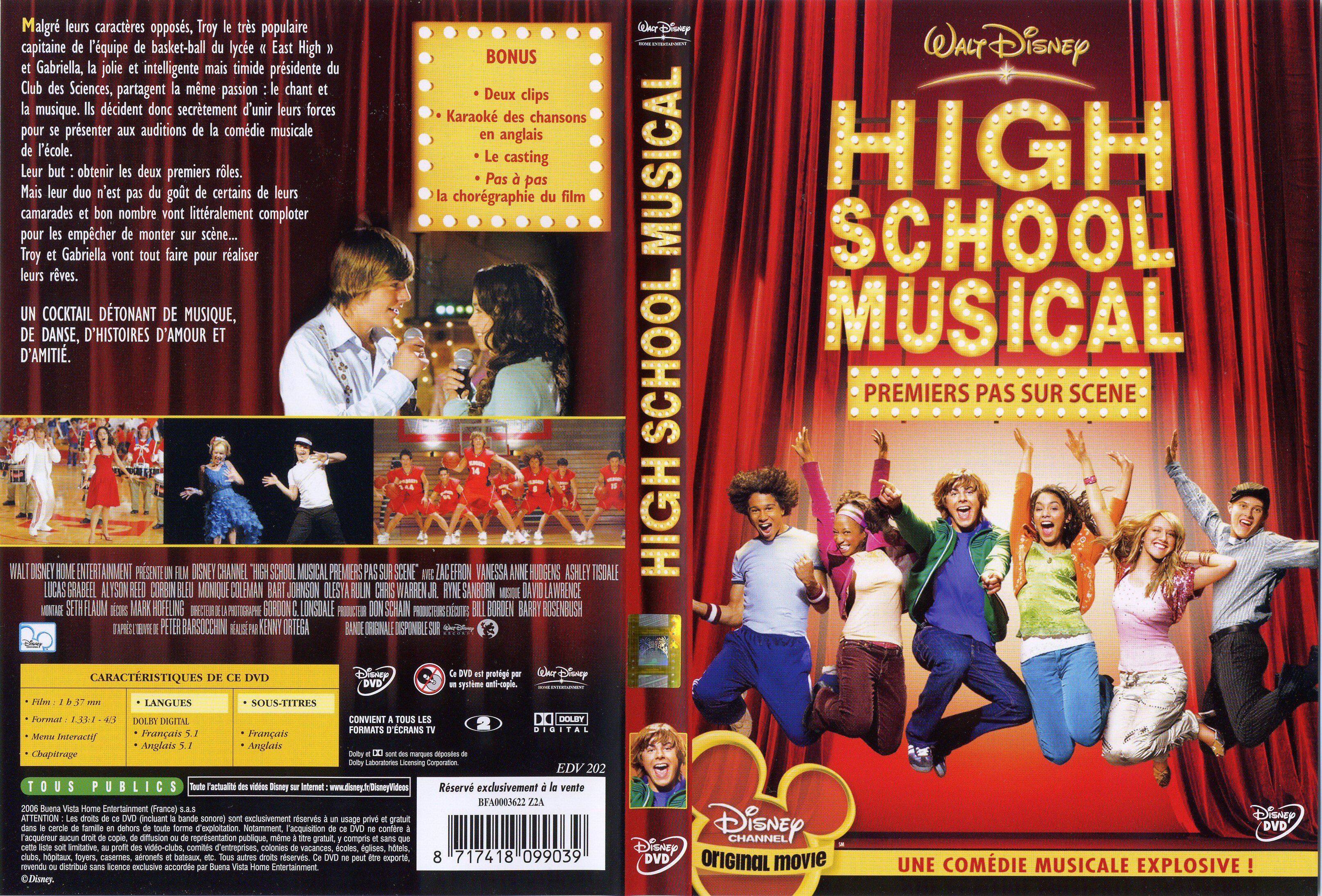 Jaquette DVD High school musical