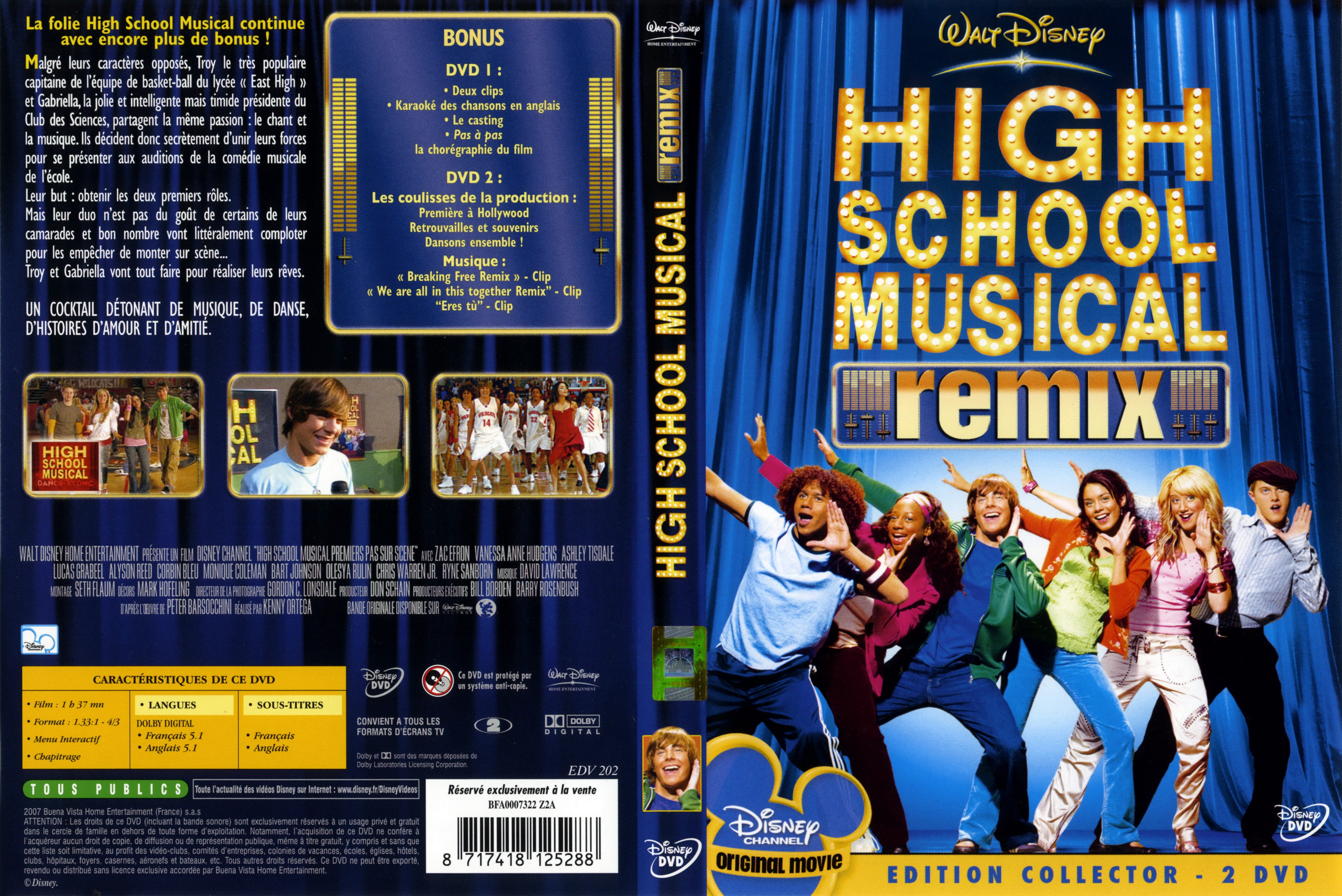 Jaquette DVD High school musical remix