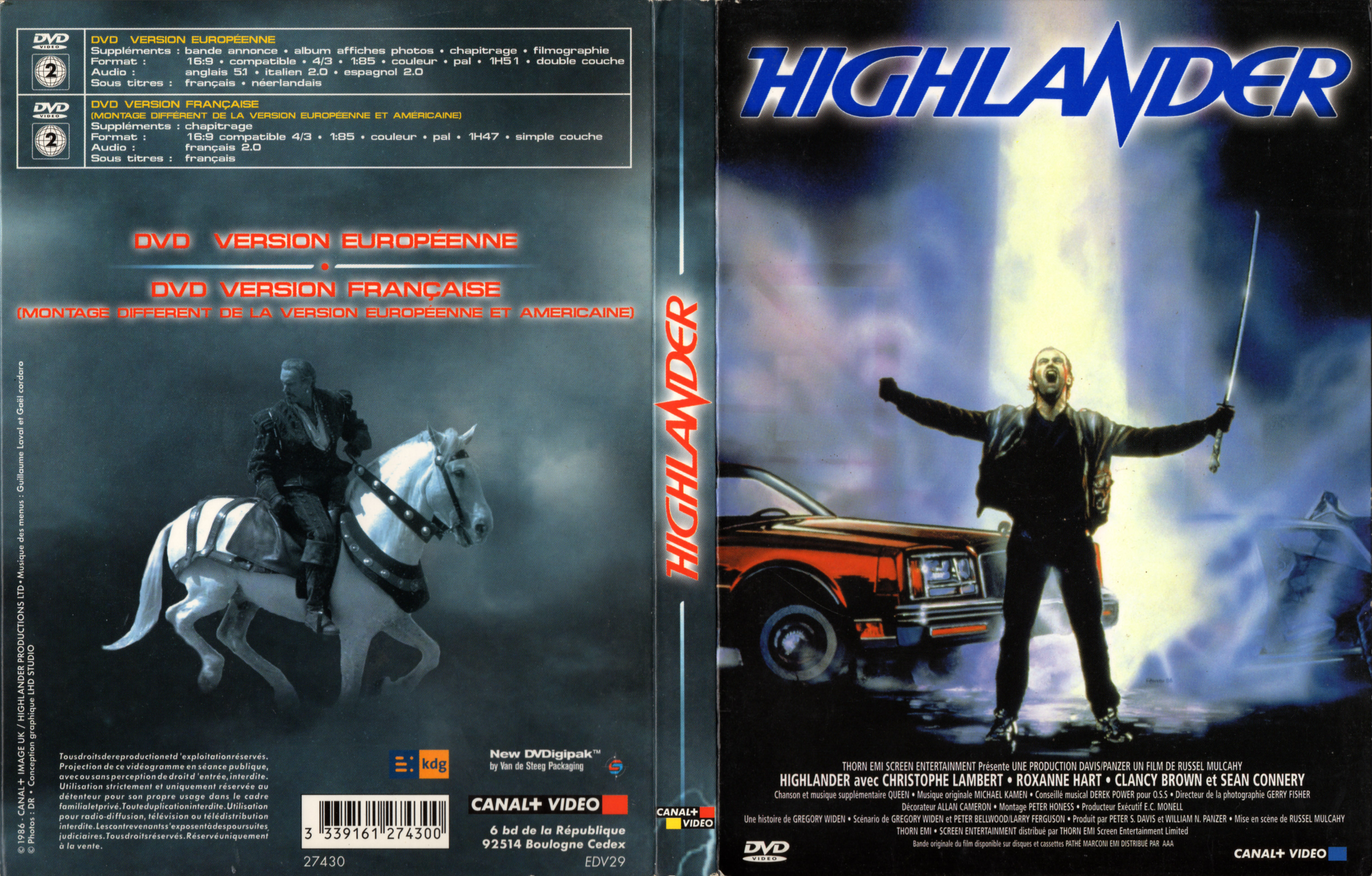 Jaquette DVD Highlander v2