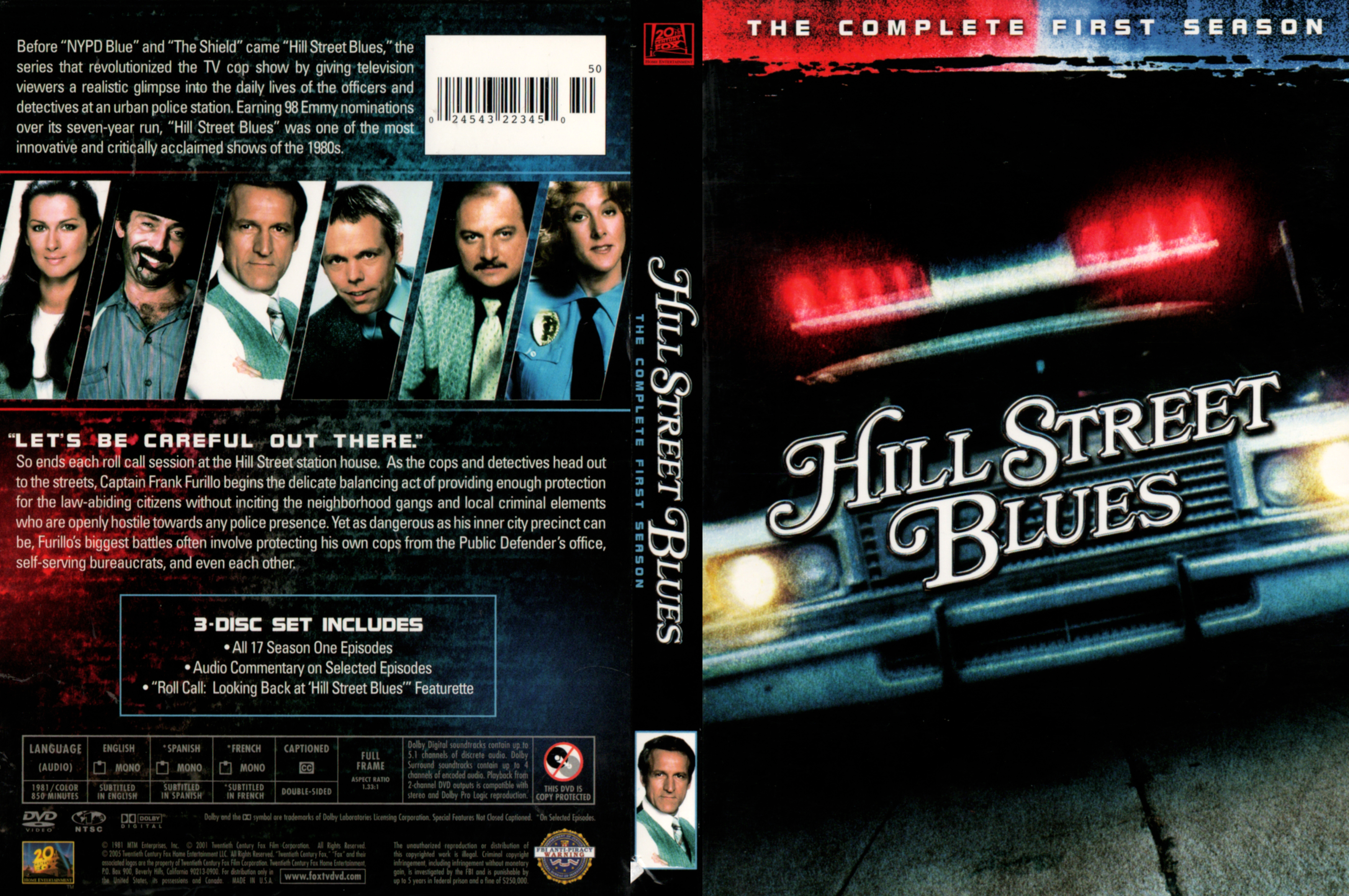 Jaquette DVD Hill Street Blues Saison 1 Zone 1