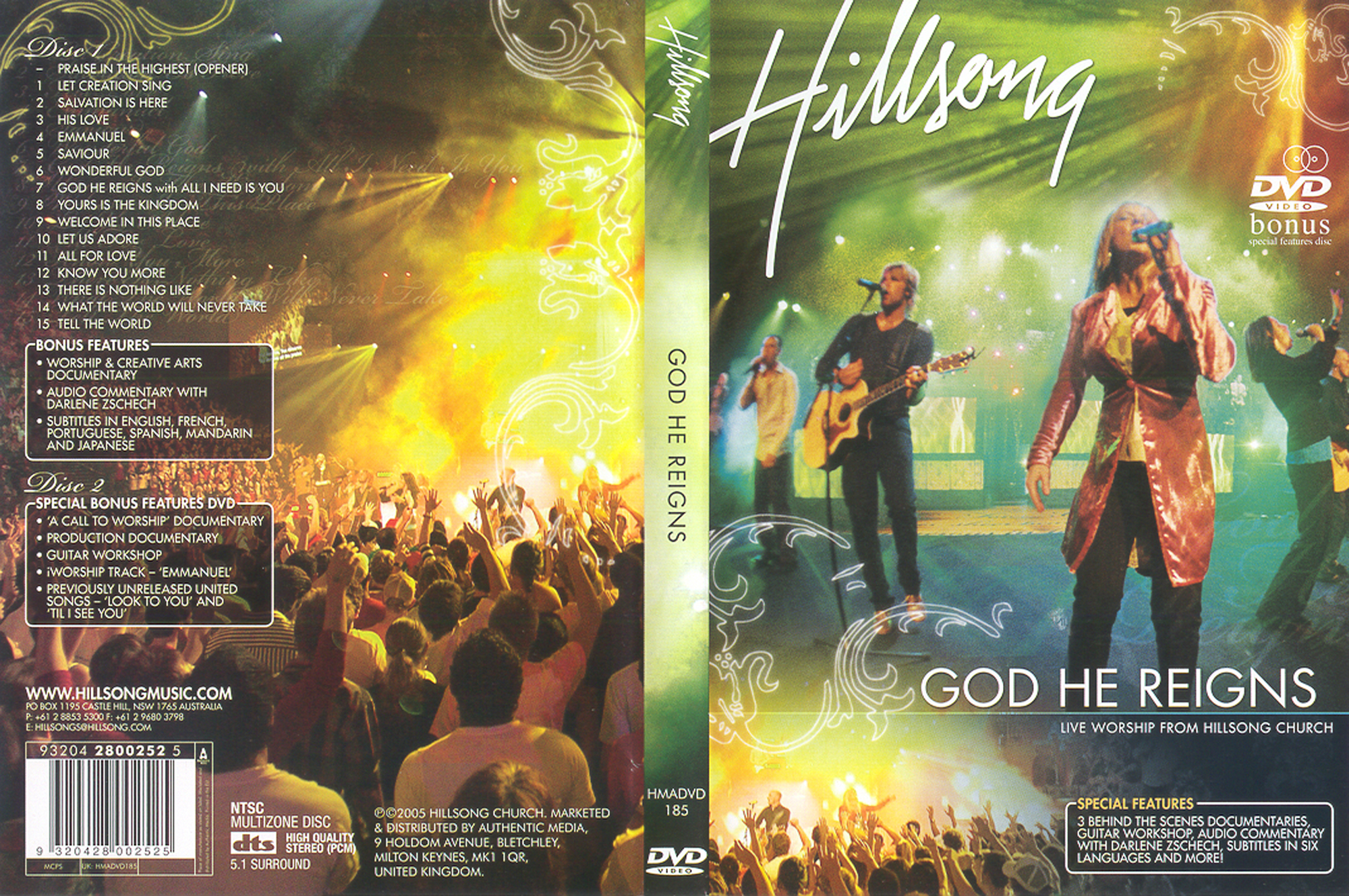 Jaquette DVD Hillsong God he reigns