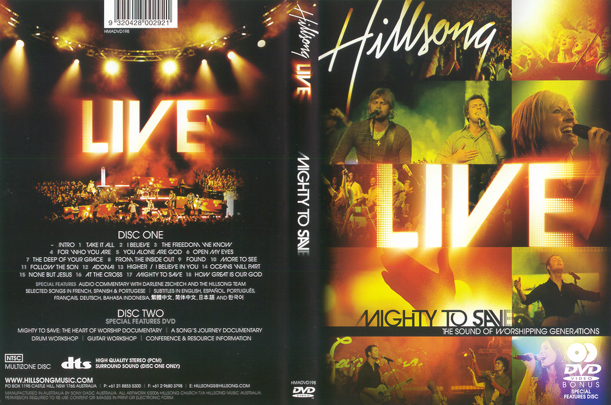 Jaquette DVD Hillsong Mighty to save