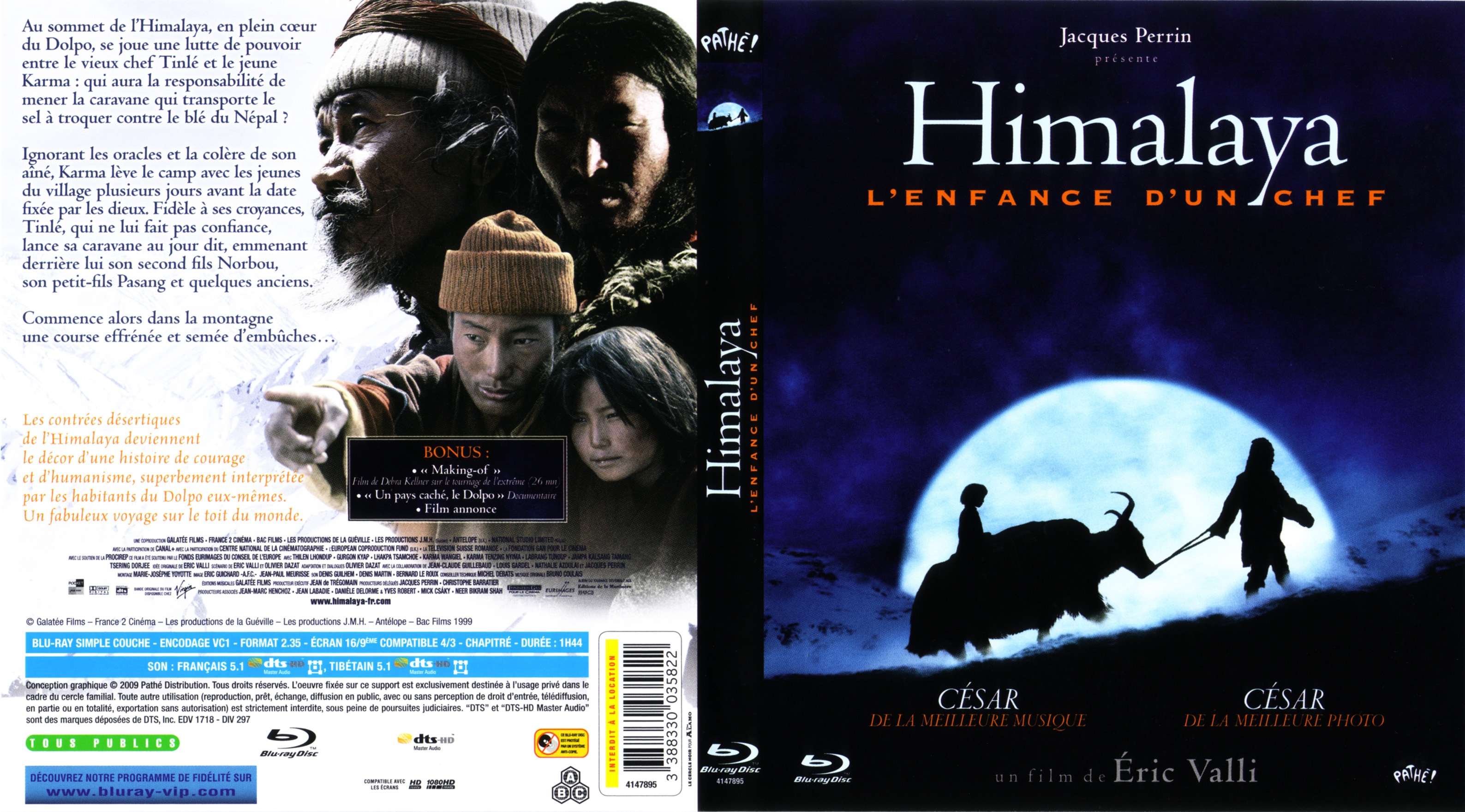 Jaquette DVD Himalaya (BLU-RAY)
