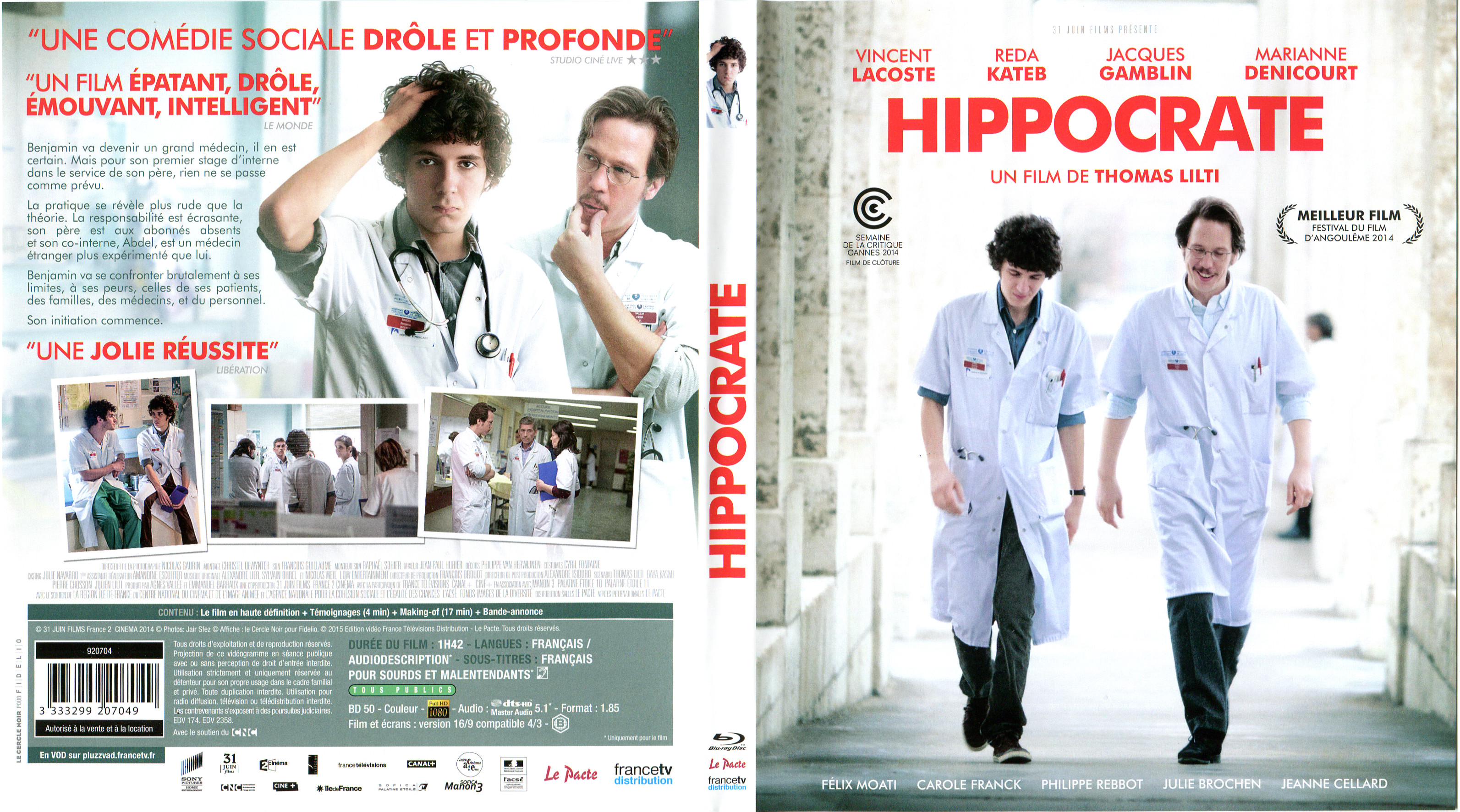 Jaquette DVD Hippocrate (BLU-RAY)